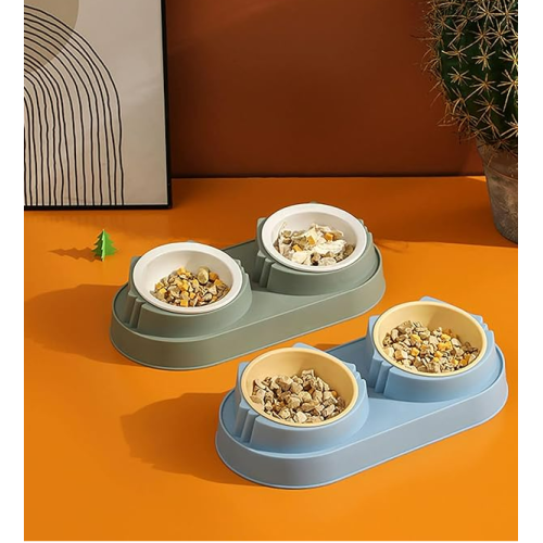 Just Cheap Store Mikopet Çift Bölmeli Mama Ve Su Kabi