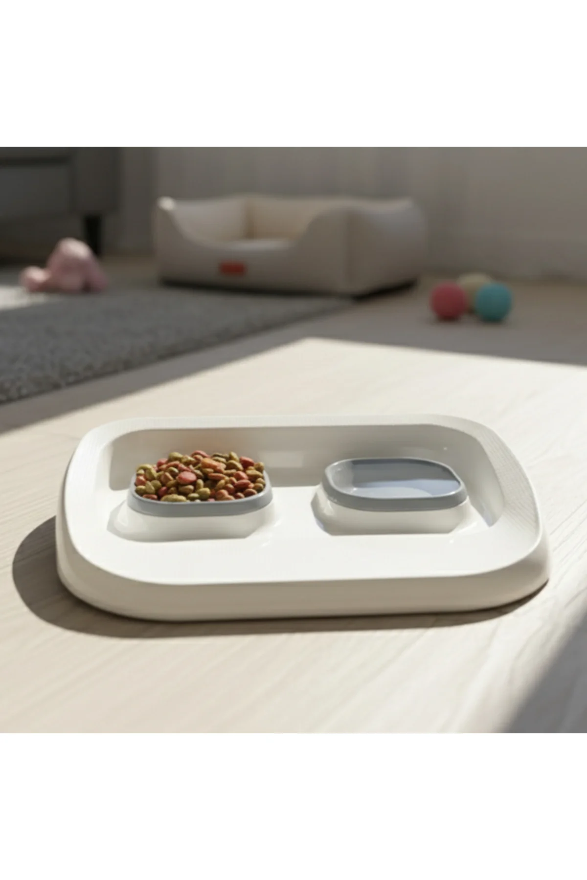 Mikopet Gri 2'si 1 Arada Mama Ve Su Kabı