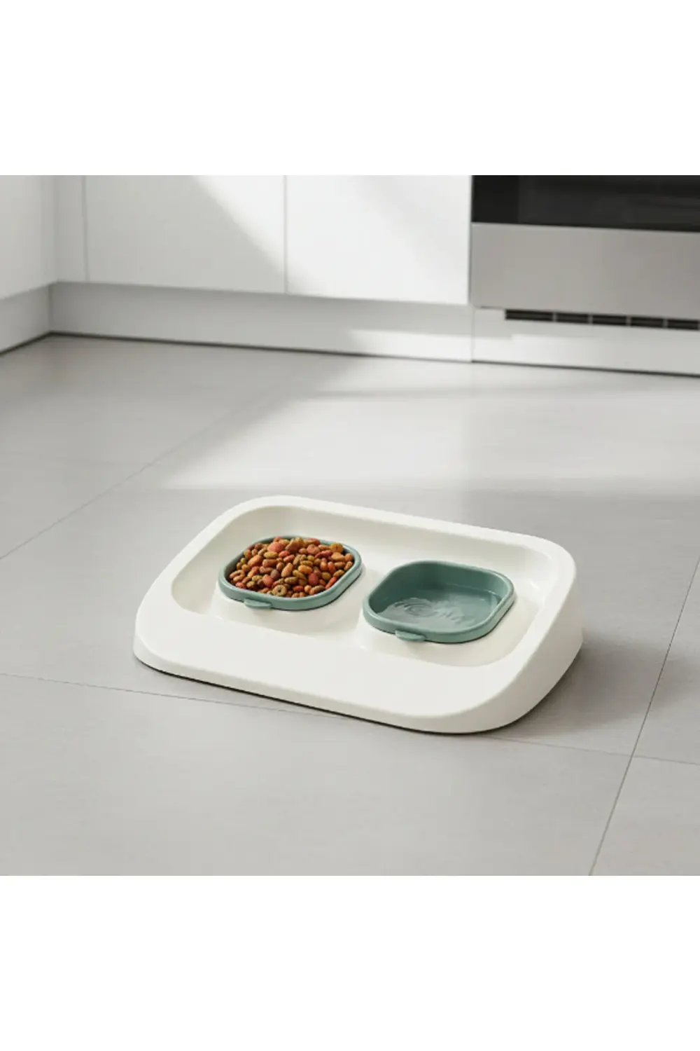 Mikopet Yeşil 2'si 1 Arada Mama Ve Su Kabı