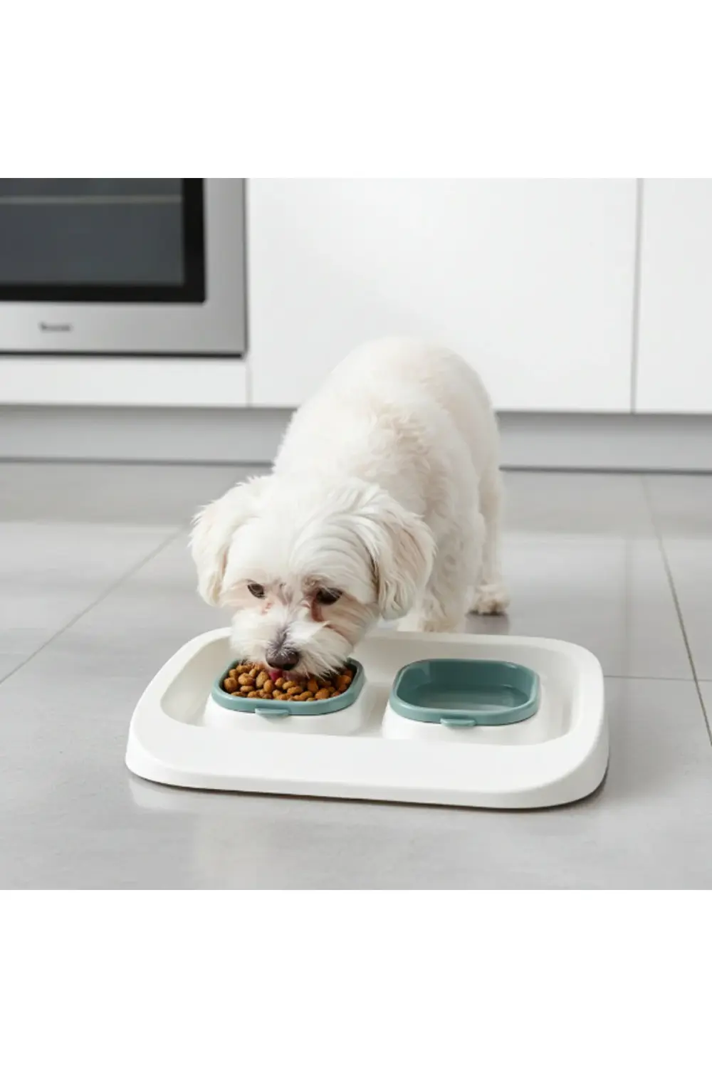 Mikopet Yeşil 2'si 1 Arada Mama Ve Su Kabı