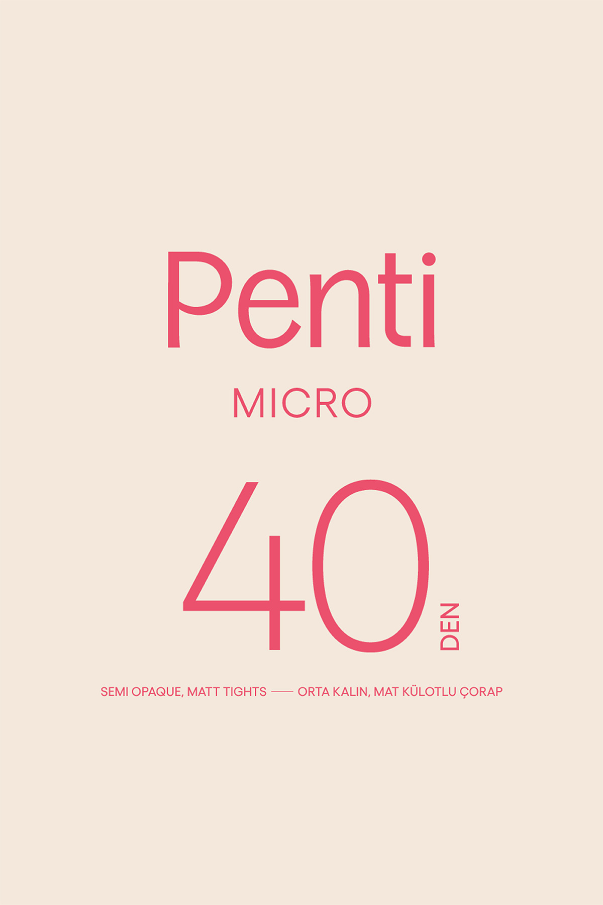 Mikro 40 Turuncu Külotlu Çorap-Pentilicious