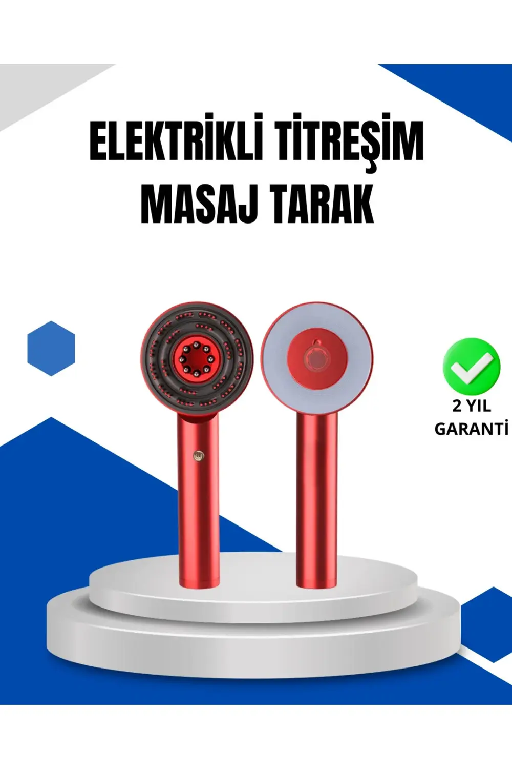 Mikro Akım Teknolojili Elektrikli Saç Masaj Fırçası Yağ Uygulamal