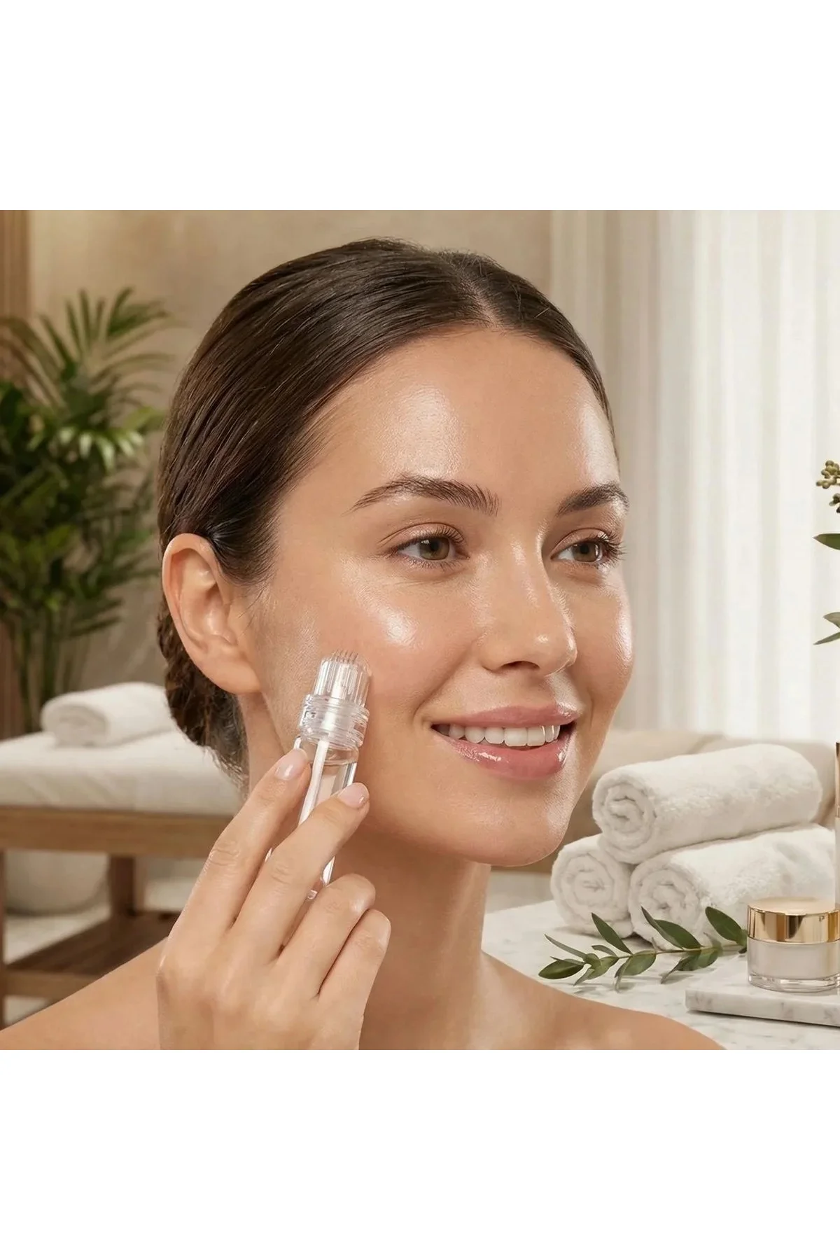 Mikro İğne 64’lü Cilt Bakım Serumu – Yüz ve Boyun için Anti-Aging, Gözenek Sıkılaştırıcı Serum