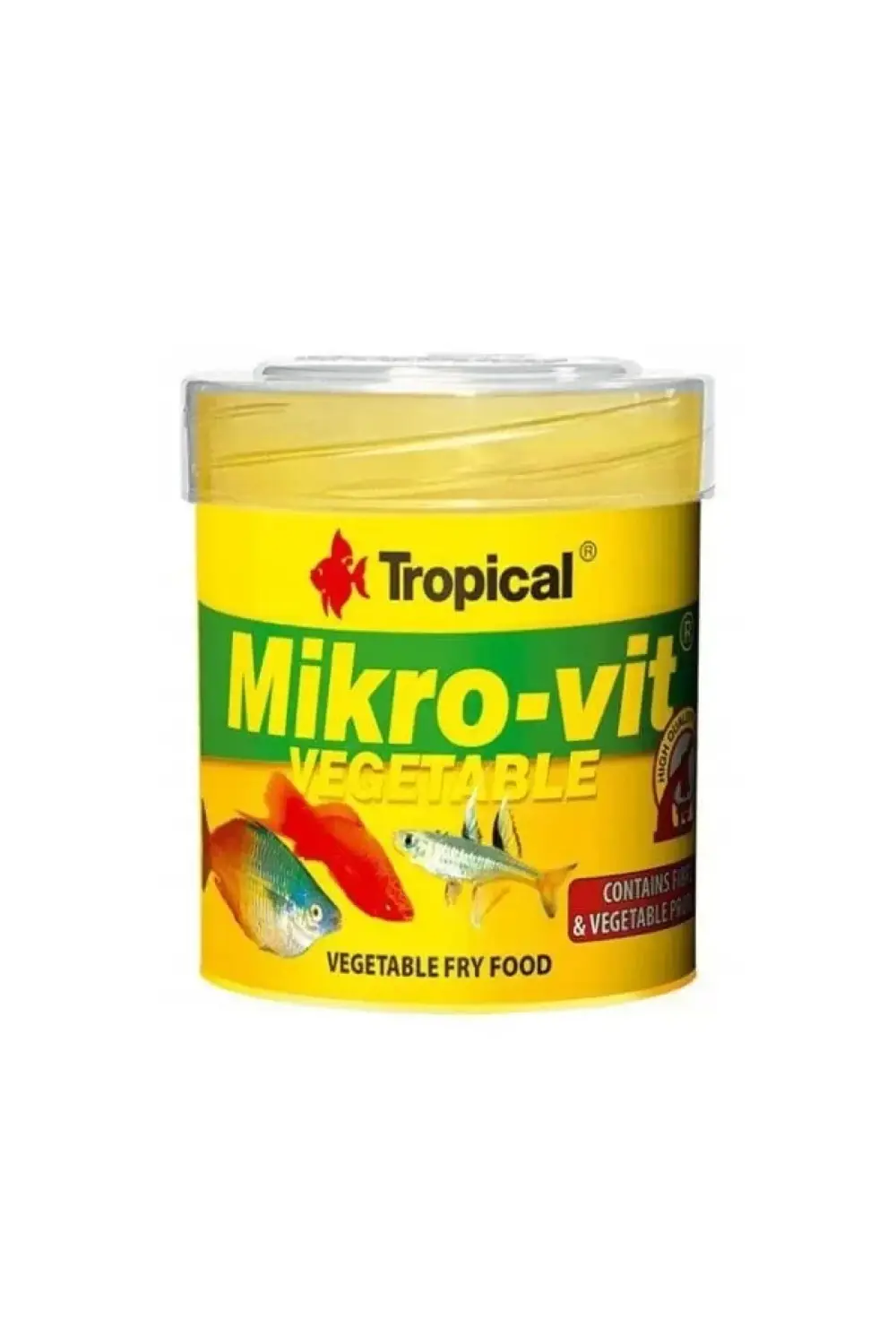 Mikro-Vit Vegetable Yavru Balıklar için Bitkisel Balık Yemi 50 Ml