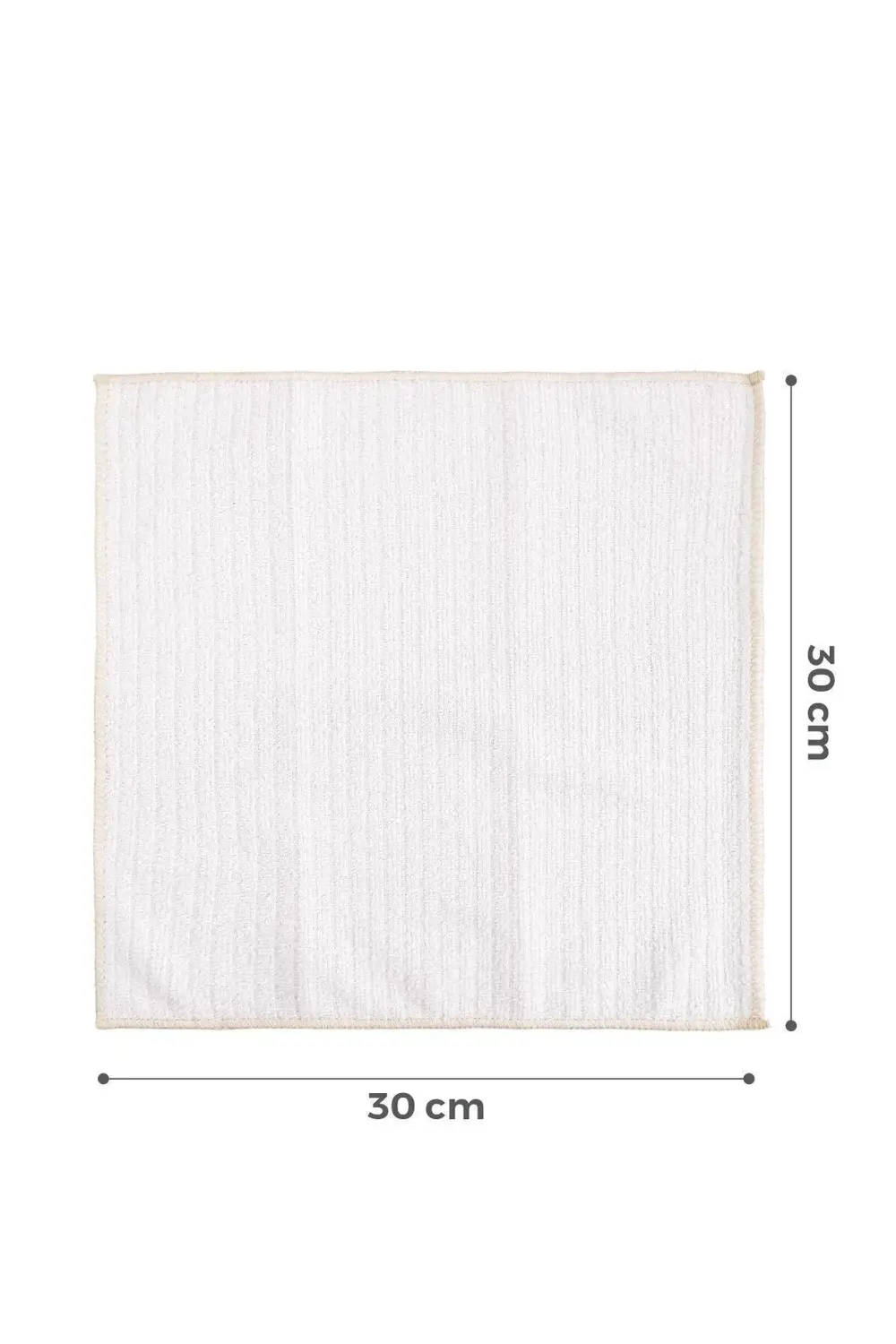 Mikrofiber 3 lü Temizlik Bezi 30x30 cm Füme Krem Bej