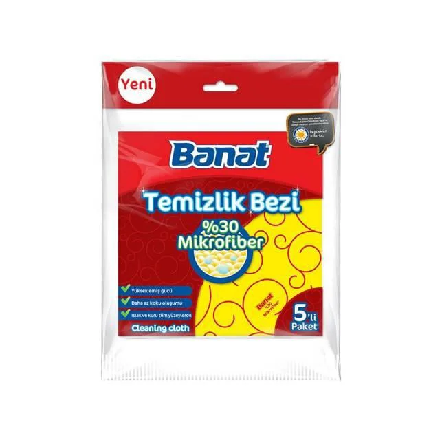 Mikrofiber Bez %30 - 5'li Paket | Çiziksiz ve Lintsiz Temizlik Fiyatı, Yorumları ve Özellikleri
