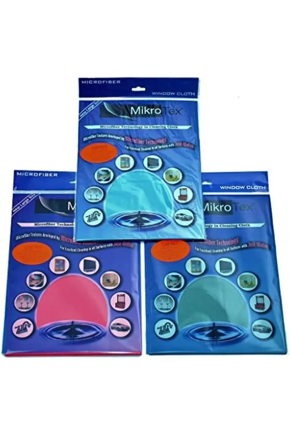 Mikrofiber Cam Bezi 6 Adet Çok Renkli 40 x 50 CM 1178227