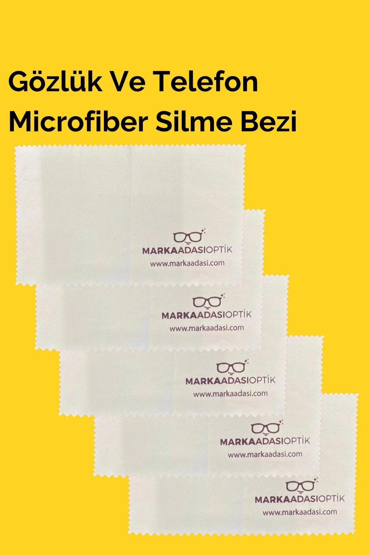 Mikrofiber Gözlük Silme Bezi 5 Adet