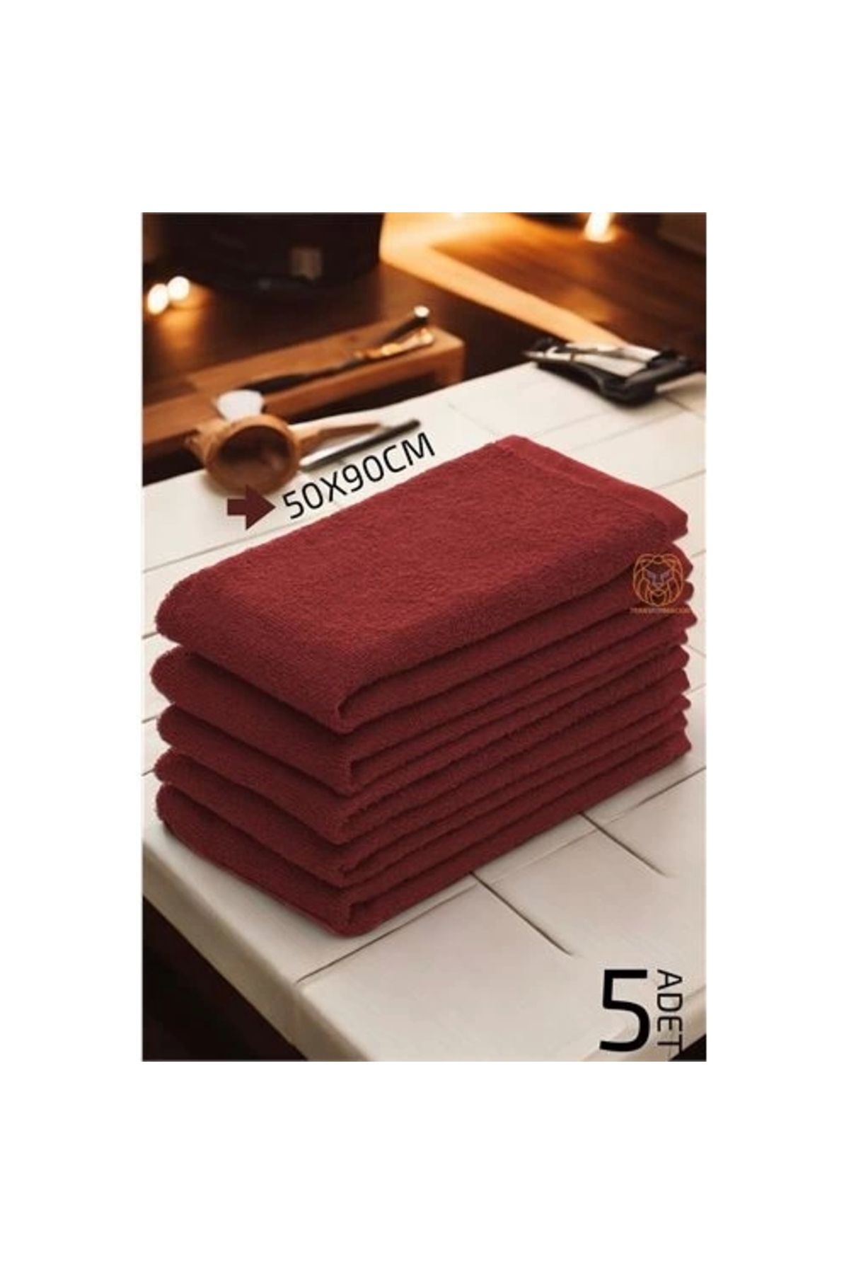 Mikrofiber Havlu Seti 50x90cm Bordo