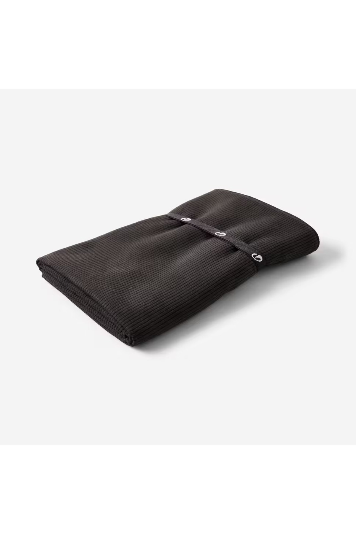 Mikrofiber Havlu - XL Boy - Siyah/Gri Çizgili - 110 × 175 cm