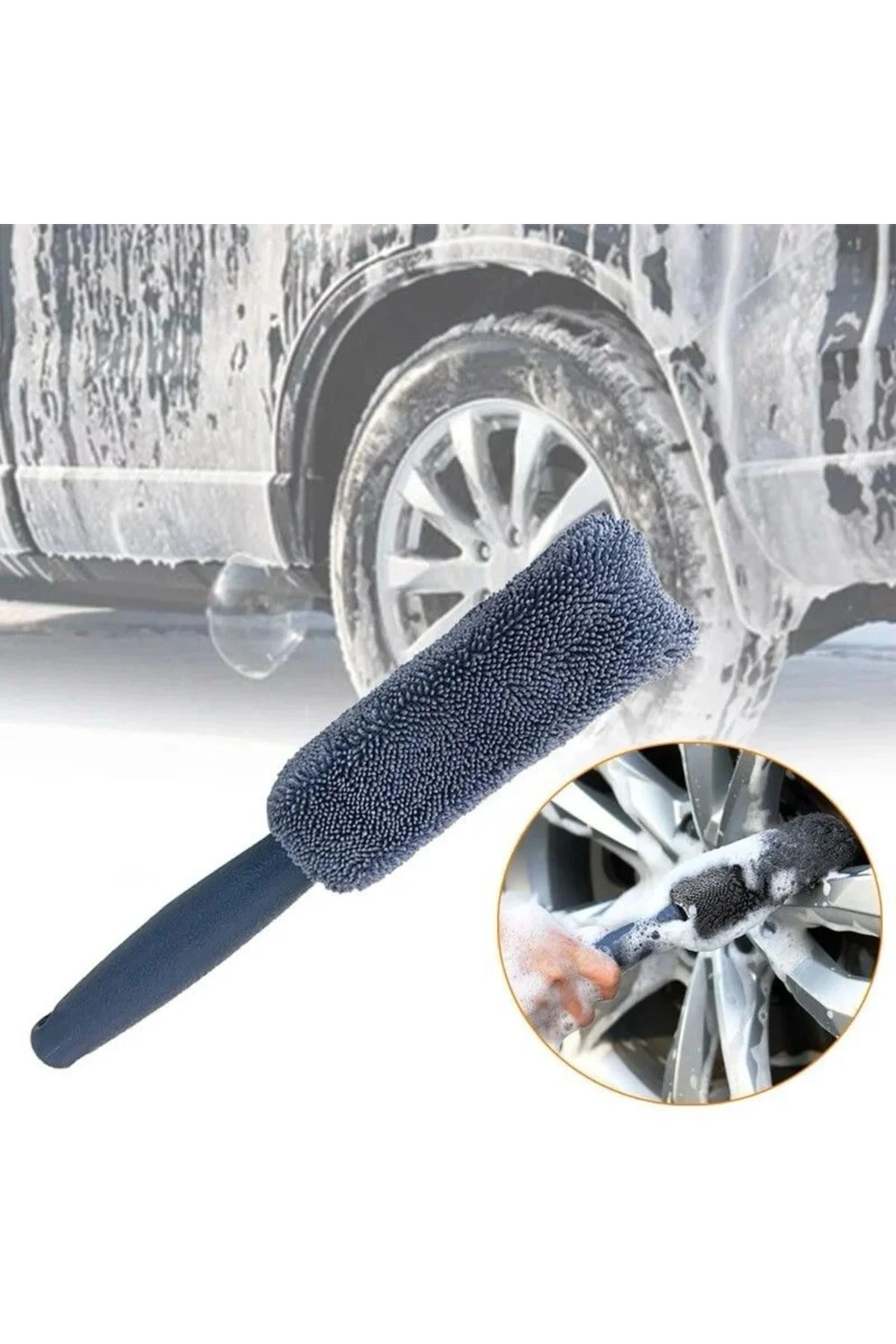 Mikrofiber Jant Temizleme Fırçası Mikrofiber Jant Temizleme Fırçası - Görsel 2