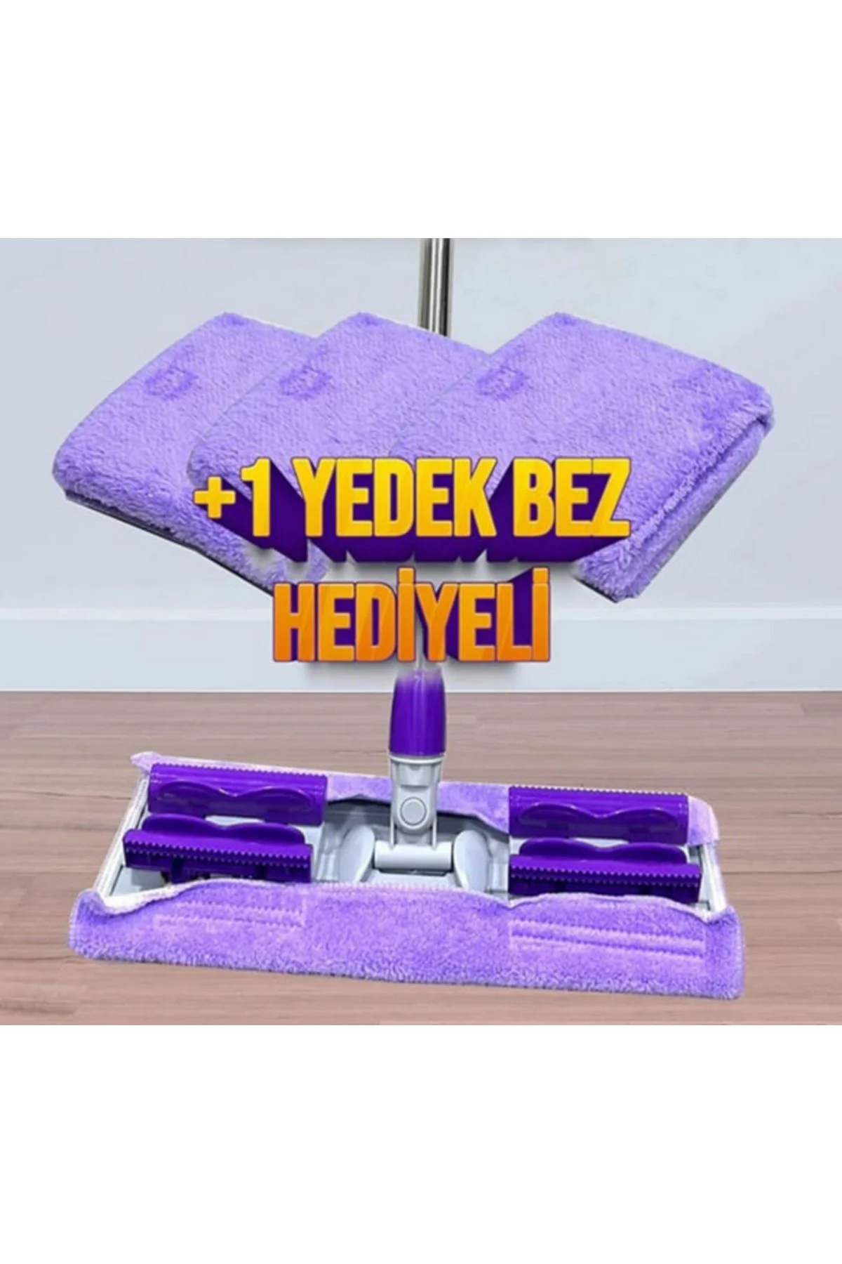 Mikrofiber Mandallı Mop Seti - Teleskopik Saplı, Yedek Bezli, Pratik Ve Dayanıklı Temizlik Mikrofiber Mandallı Mop Seti - Teleskopik Saplı, Yedek Bezli, Pratik Ve Dayanıklı Temizlik