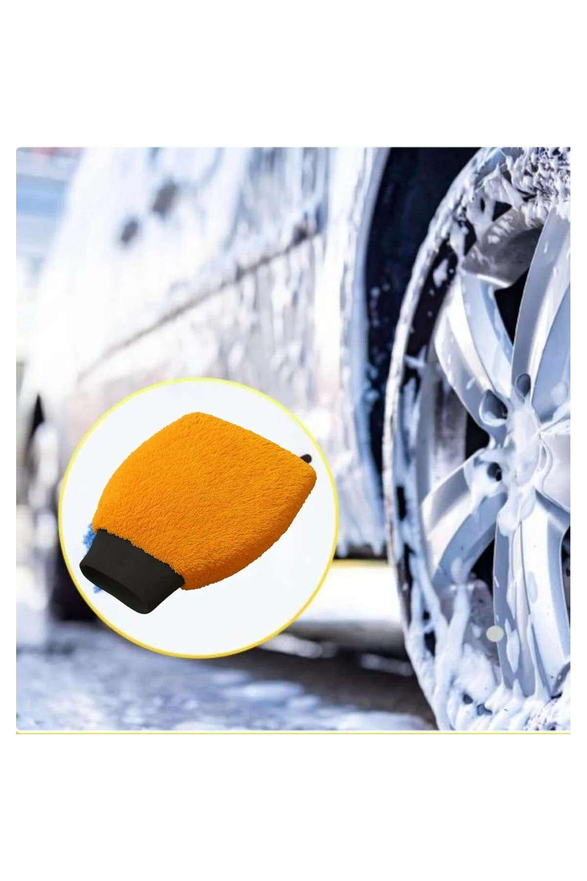 Mikrofiber Oto Araba Yıkama Kurulama Havlusu, El İçi Tutma Orta B