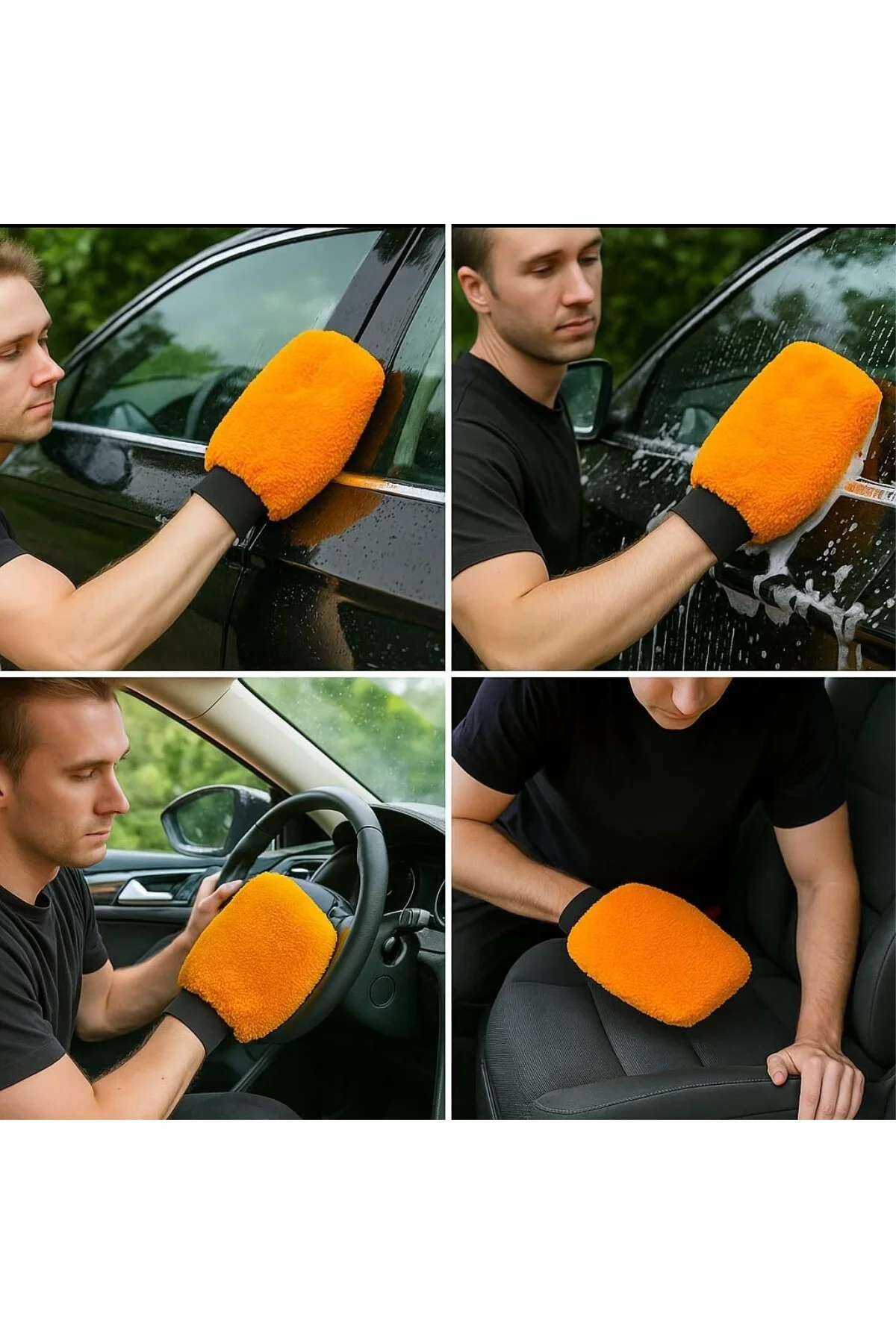 Mikrofiber Oto Araba Yıkama Kurulama Havlusu, El İçi Tutma Orta B