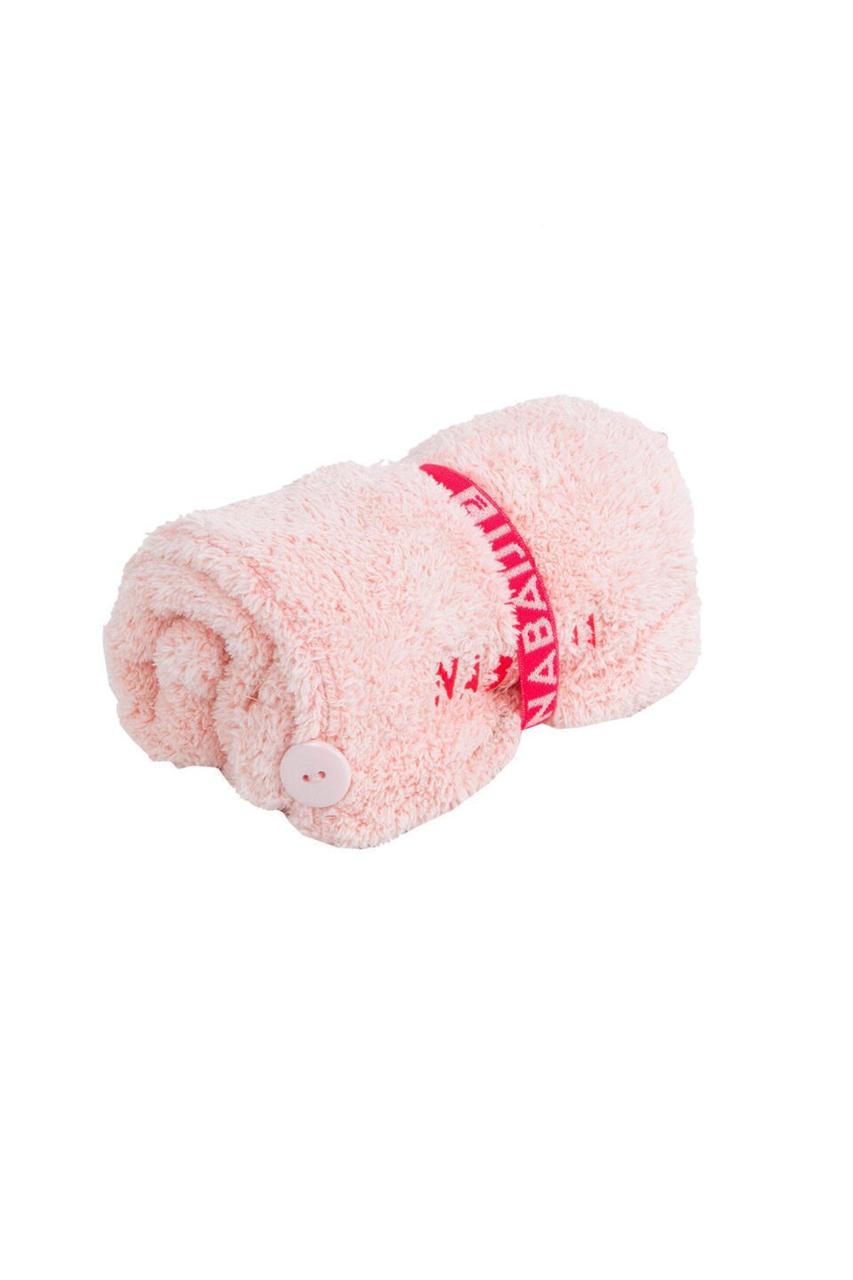 Decathlon - Mikrofiber Saç Plaj Havuz Havlusu Açik Pembe