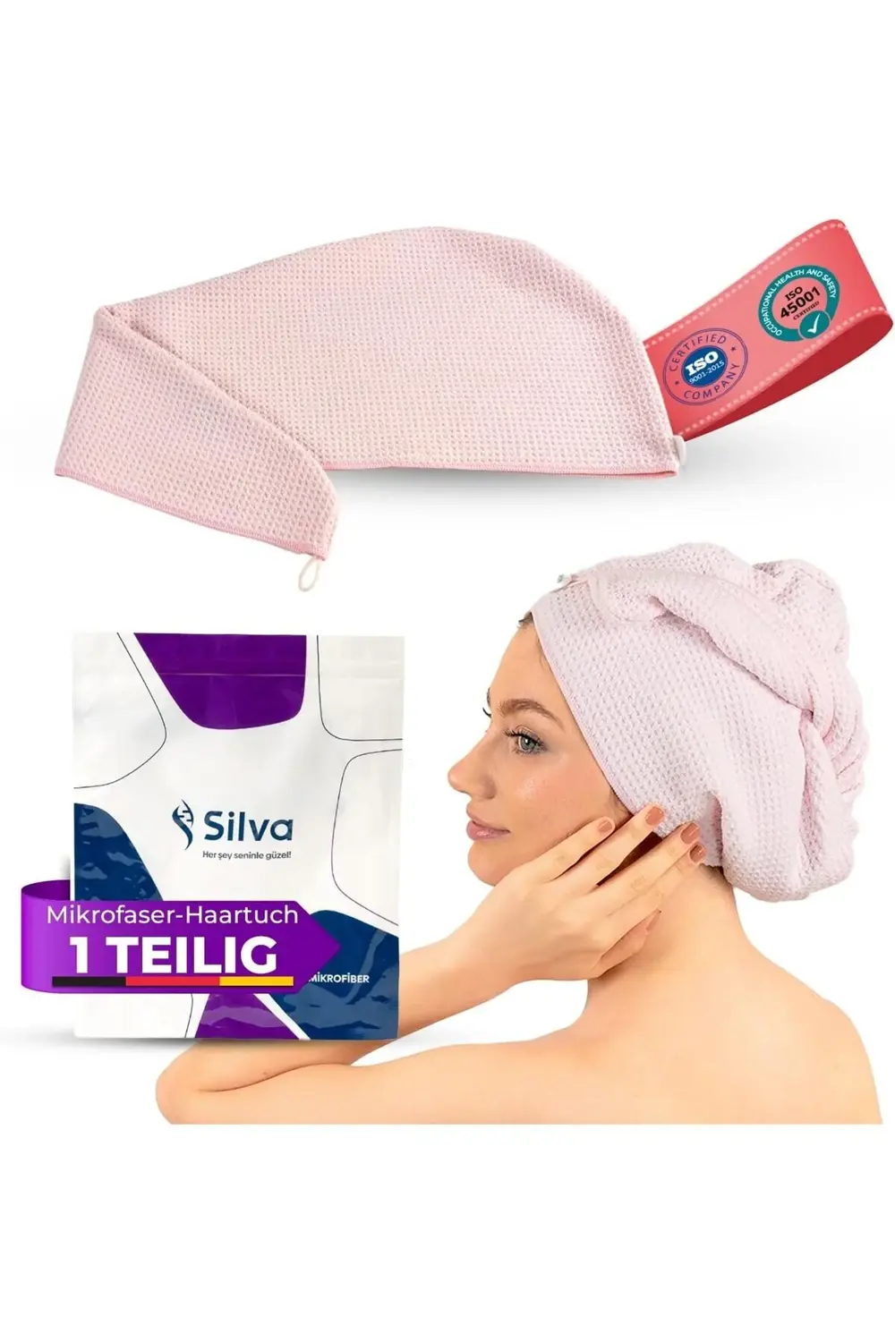 Mikrofiber Saç - Pembe 395519