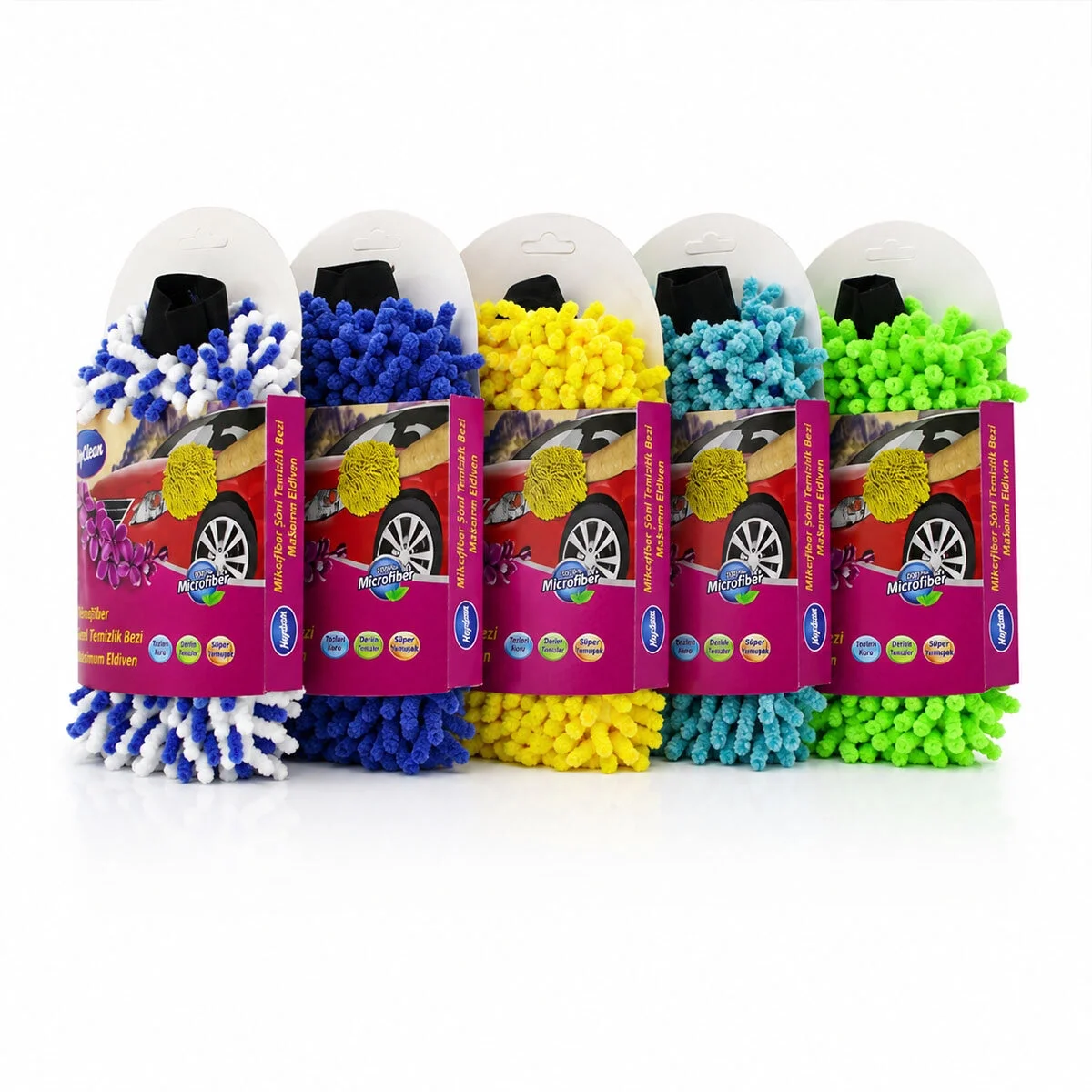 Mikrofiber Şonil Temizlik Bezi - Makarna - Oto Yıkama Eldiveni Bx40 Fiyatı, Yorumları ve Özellikleri