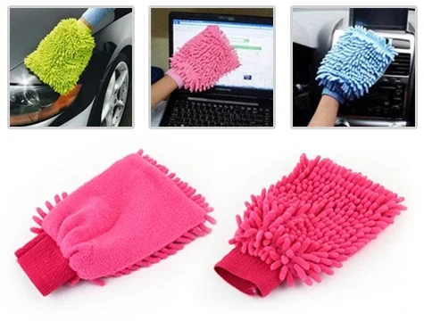 Mikrofiber Temizlik Eldiveni - Araç Yıkama Eldiveni Oto Yıkama Temizleme Cila Eldiveni