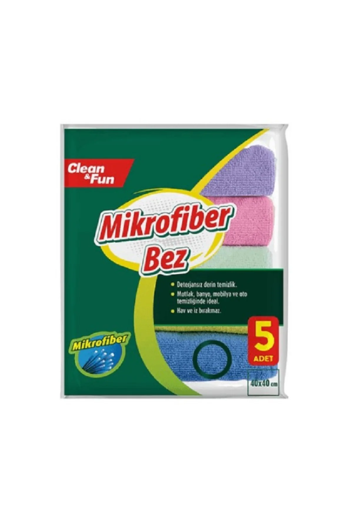 Mikrofiber Temizlik Bezi 5'li
