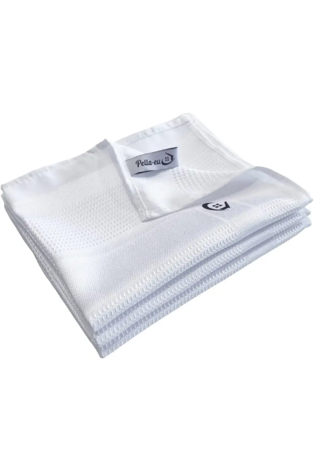 Mikrofiber Temizlik Bezi, 3'lü Set, 40x60 cm, Beyaz, Cam ve Genel