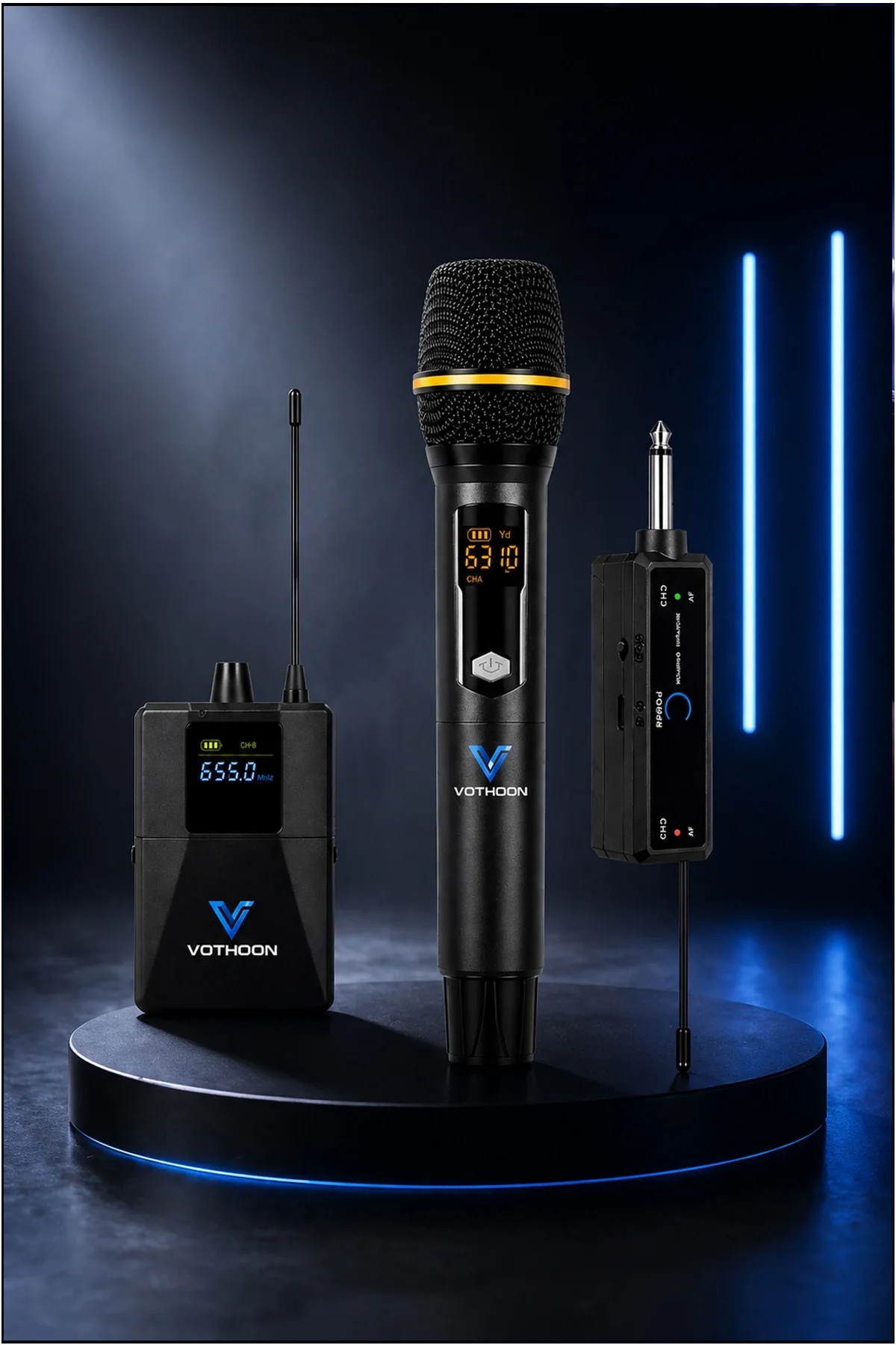 Mikrofon Seti Uhf Çift Kanal Profesyonel El Mikrofonu 50-80m Menzil Fiyatı, Yorumları ve Özellikleri