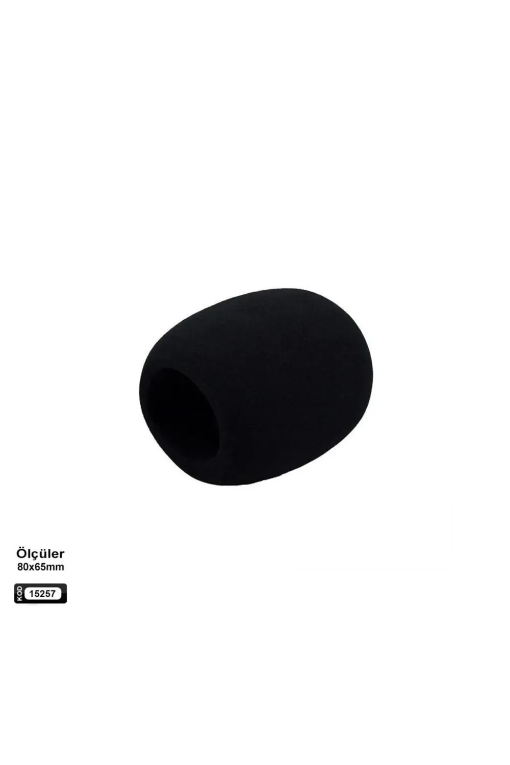 MİKROFON SÜNGERİ SİYAH EL MİKROFONU Uyumlu