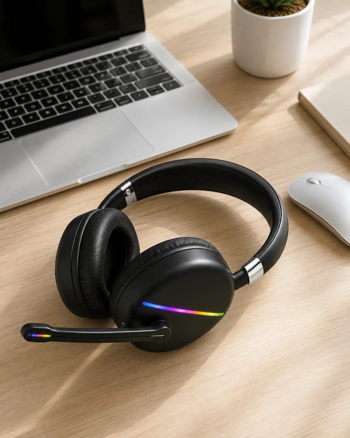Mikrofonlu Bluetooth Kulak Üstü Kulaklık RGB Aydınlatmalı Type-C Şarjlı Fiyatı, Yorumları ve Özellikleri