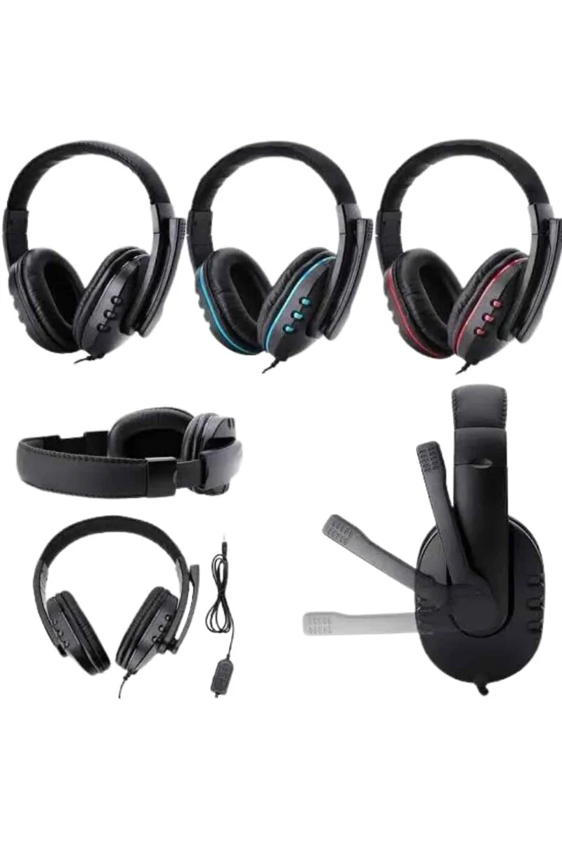 Mikrofonlu Gamer Kulaklık - Yüksek Ses Kaliteli Stereo ve Yumuşak Yastıklar