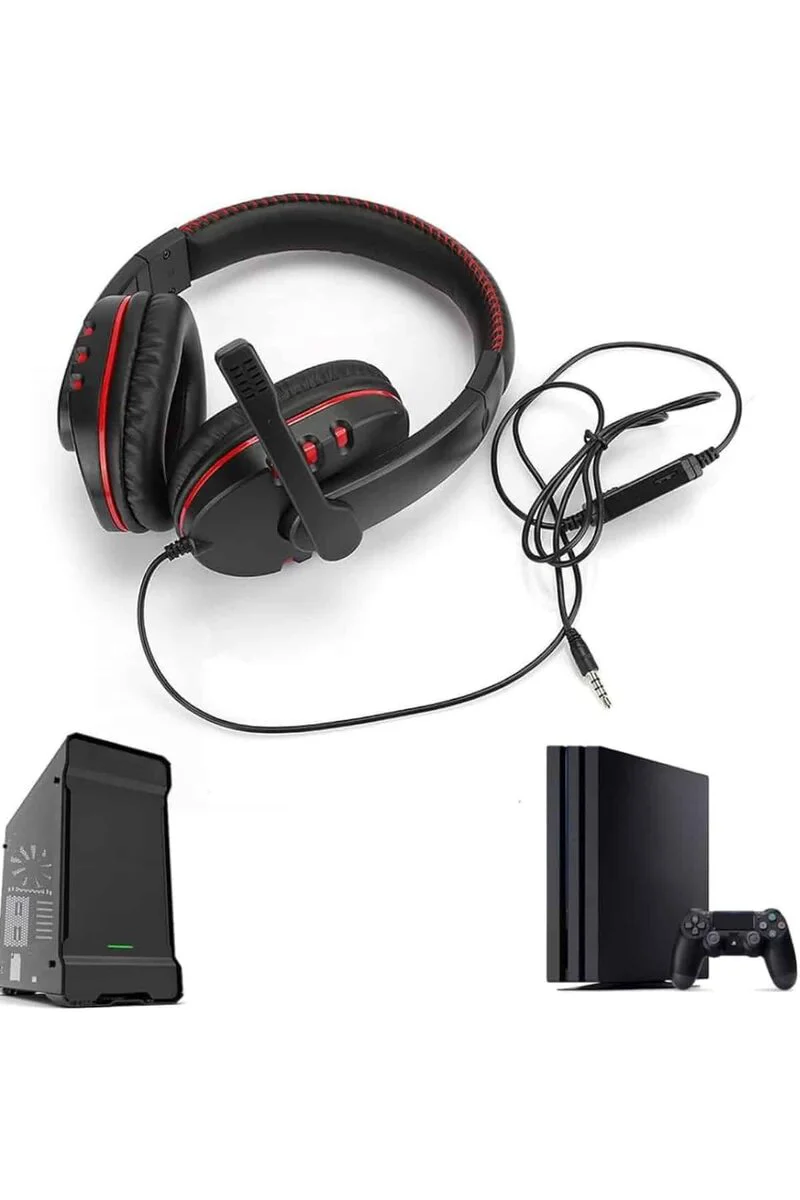 Mikrofonlu Gamer Kulaklık - Yüksek Ses Kaliteli Stereo ve Yumuşak Yastıklar
