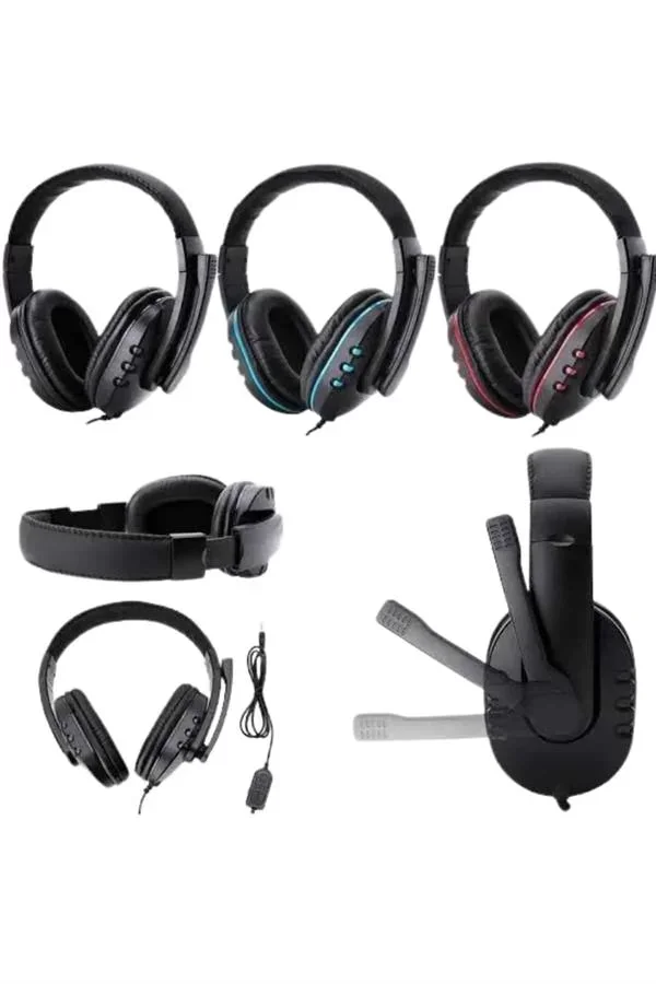 Mikrofonlu Gamer Kulaklık Oyuncu Kulaklığı Yüksek Ses Kaliteli Stereo Yumuşak Yastıklar - Lisinya