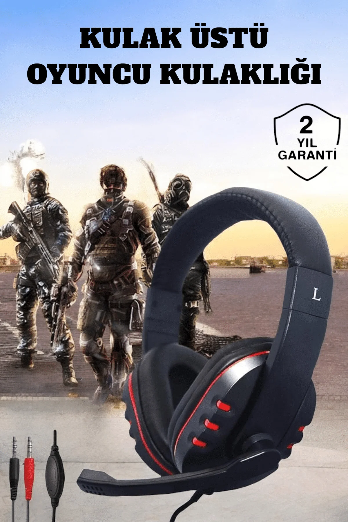 Mikrofonlu, Gürültü Engelleyici ve Dayanıklı Kulaklık: Oyun Perfo