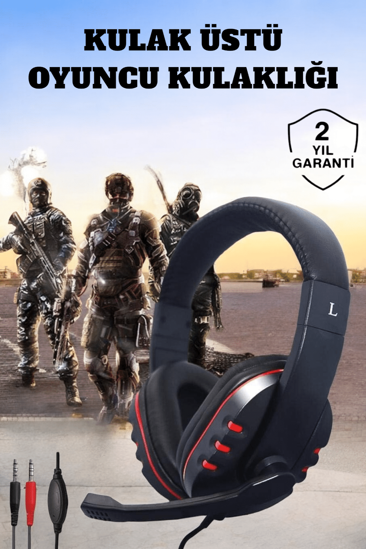 Mikrofonlu, Gürültü Engelleyici ve Dayanıklı Kulaklık: Oyun Perfo