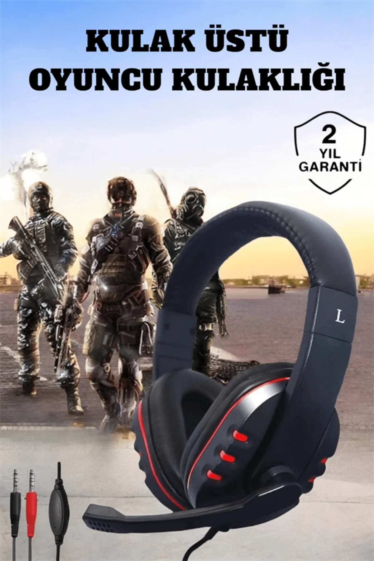 Mikrofonlu, Gürültü Engelleyici ve Dayanıklı Kulaklık: Oyun Perfo