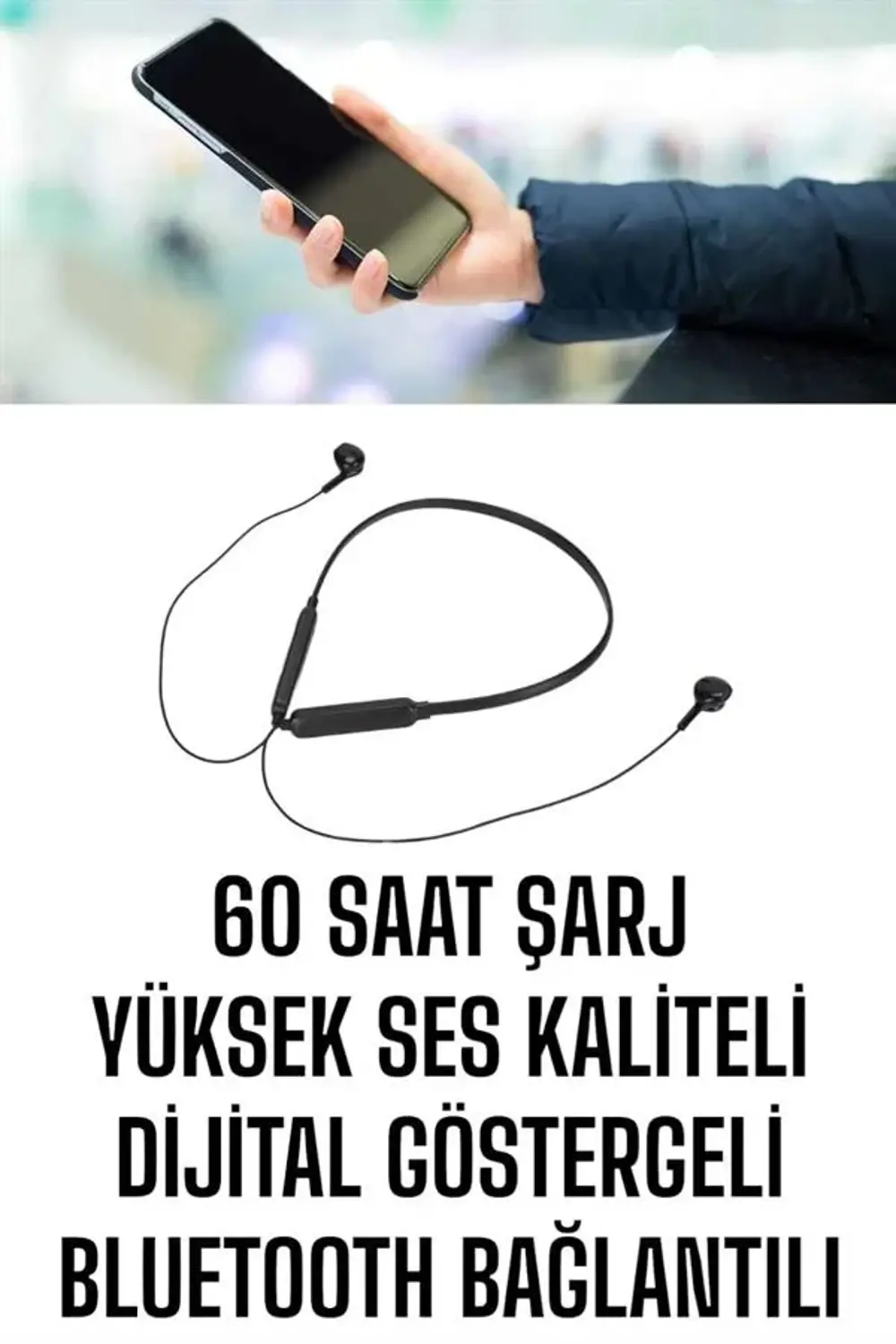 Mikrofonlu Kablolu Bluetooth Kulaklık Yeni Nesil Yüksek Ses Kalit