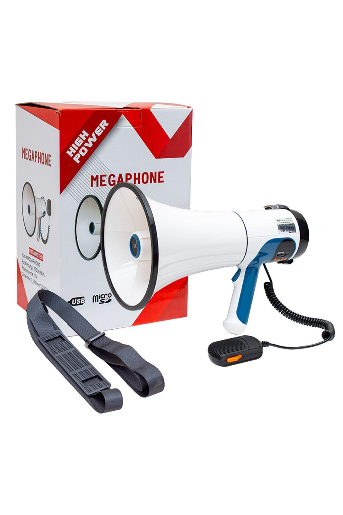 Mikrofonlu Megafon 100 Wat Ses Gücü SD Kaartlı KPF49-J55L