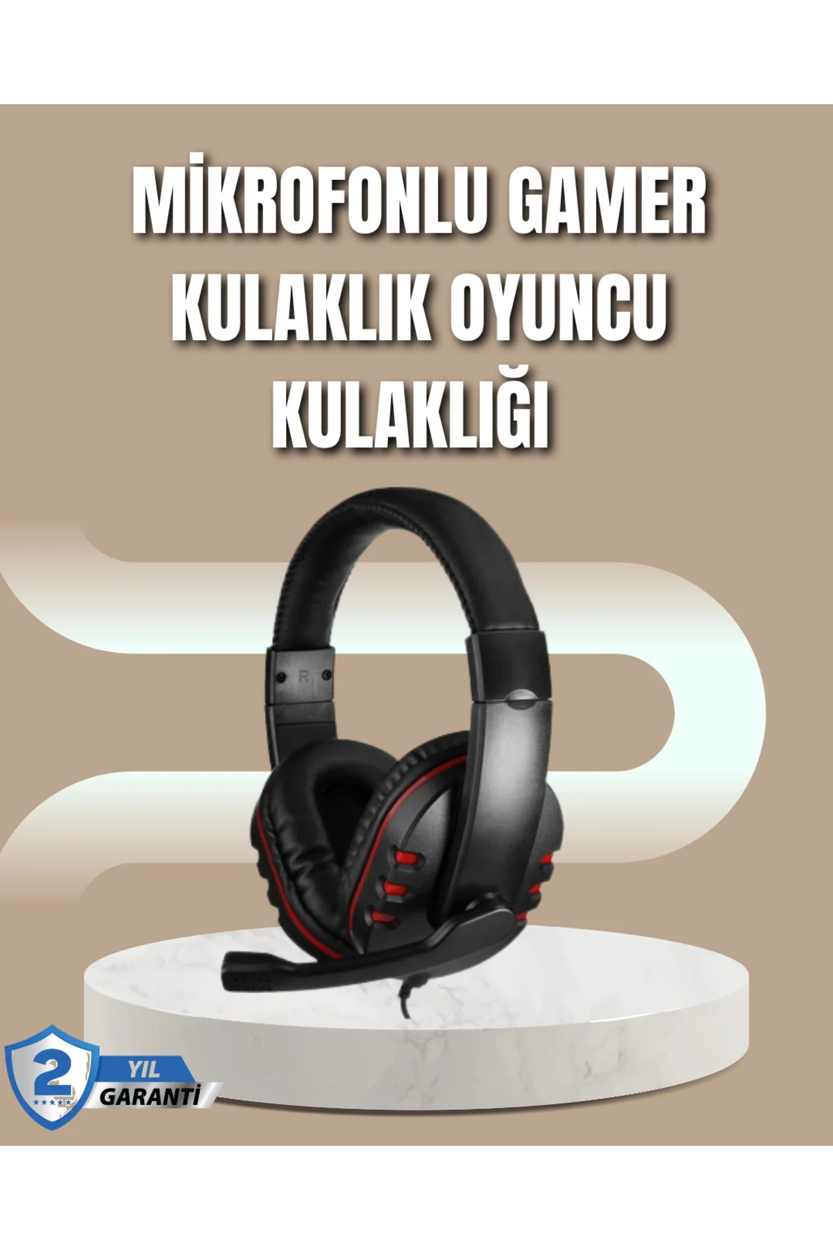 Mikrofonlu Oyun Kulaklığı – Işıklı Uzun Süre Konforlu Kullanım