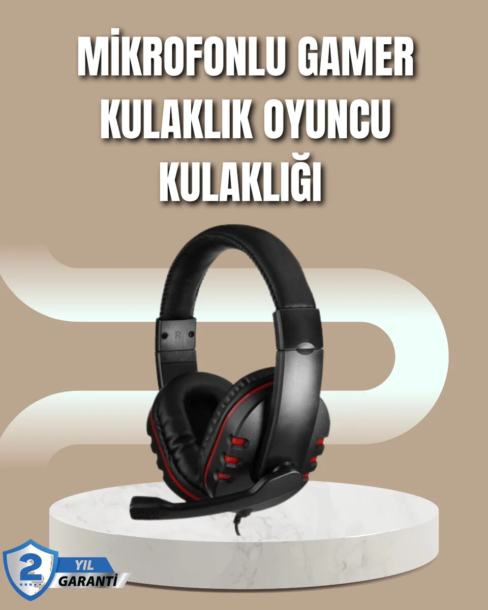 Mikrofonlu Oyun Kulaklığı - Mavi Işıklı Uzun Süre Konforlu Kullanım