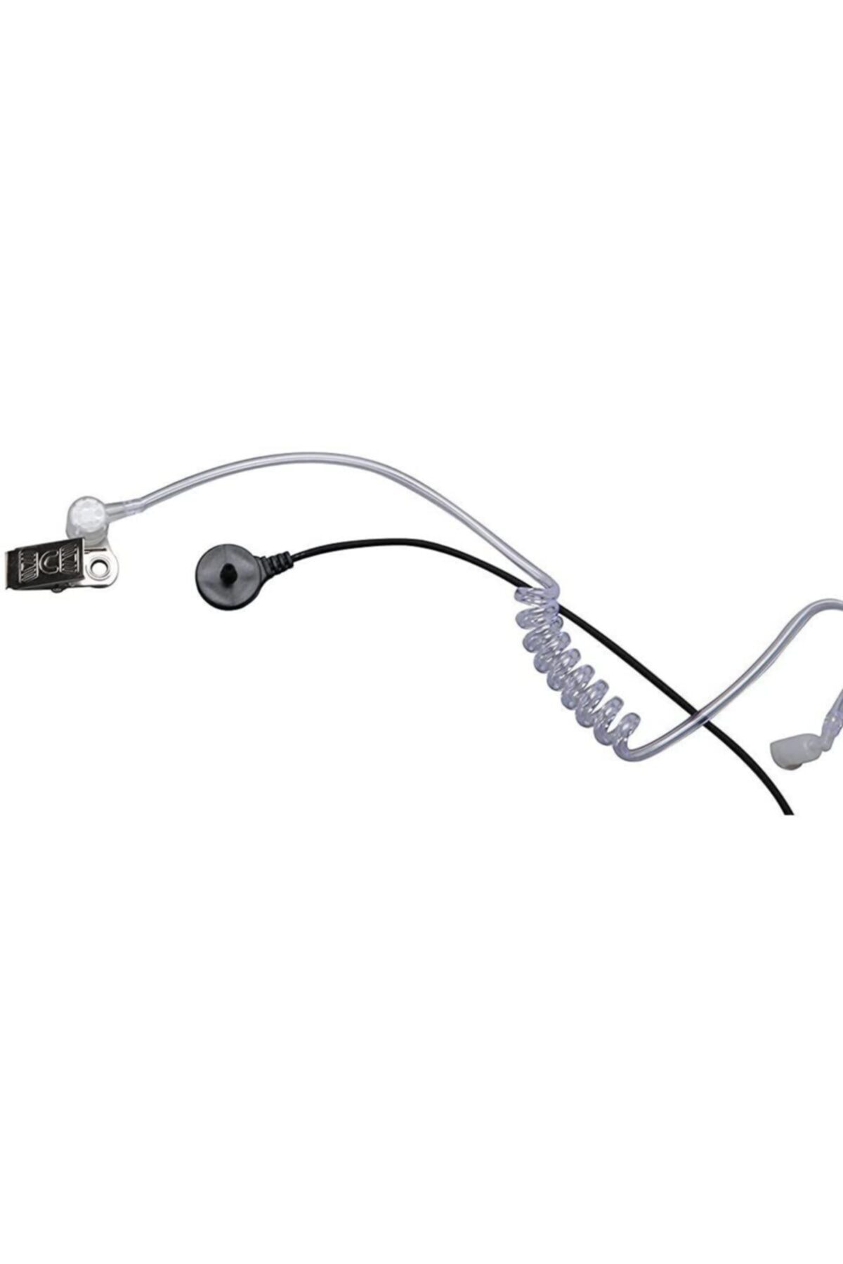 Mikrofonlu Şeffaf Akustik Hortum Tipi Silikon Gizli Ajan Koruma S