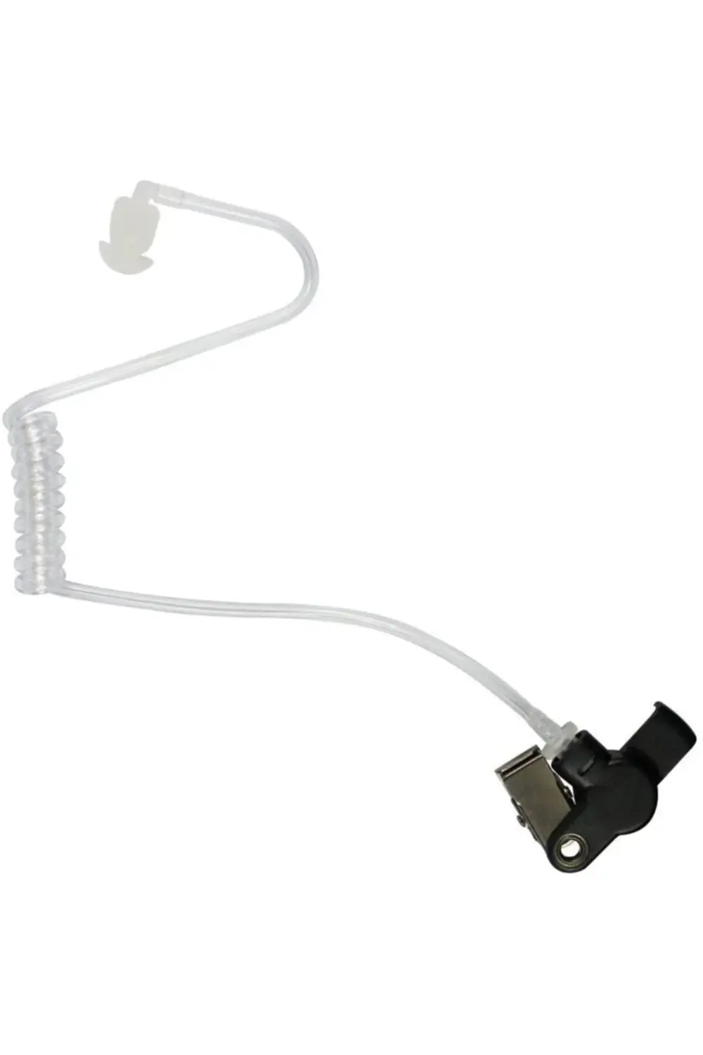 Mikrofonlu Şeffaf Akustik Hortum Tipi Silikon Gizli Ajan Koruma S