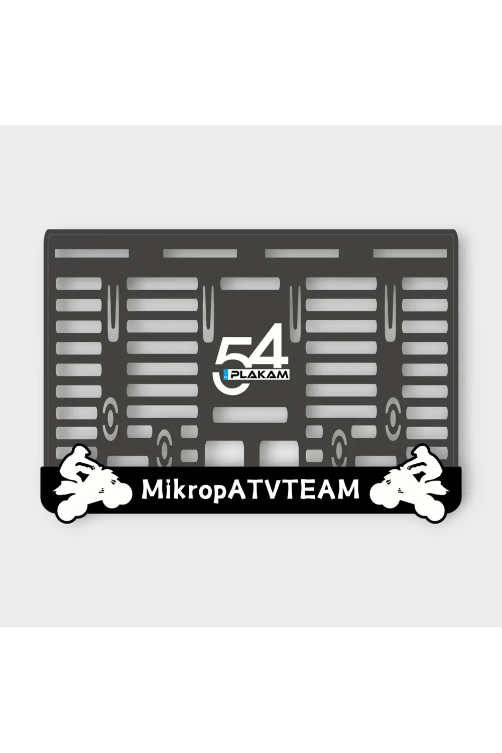 MİKROP ATV TEAM 3D KABARTMALI PLEKSİ MOTOR PLAKALIĞI