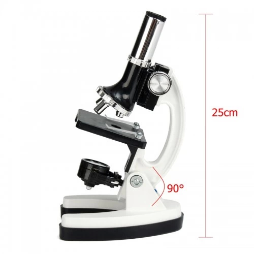 Mikroskop Taşınabilir Set 28 Parça Eğitim Mikroskop Kiti 300x 600