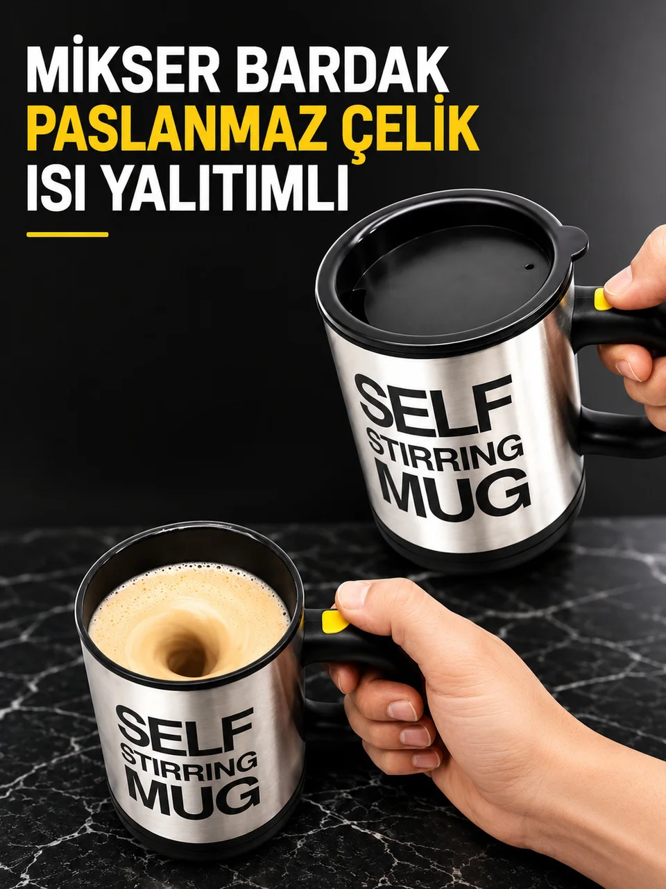 Mikser Bardak Paslanmaz Çelik Isı Yalıtımlı - Lisinya Diğer