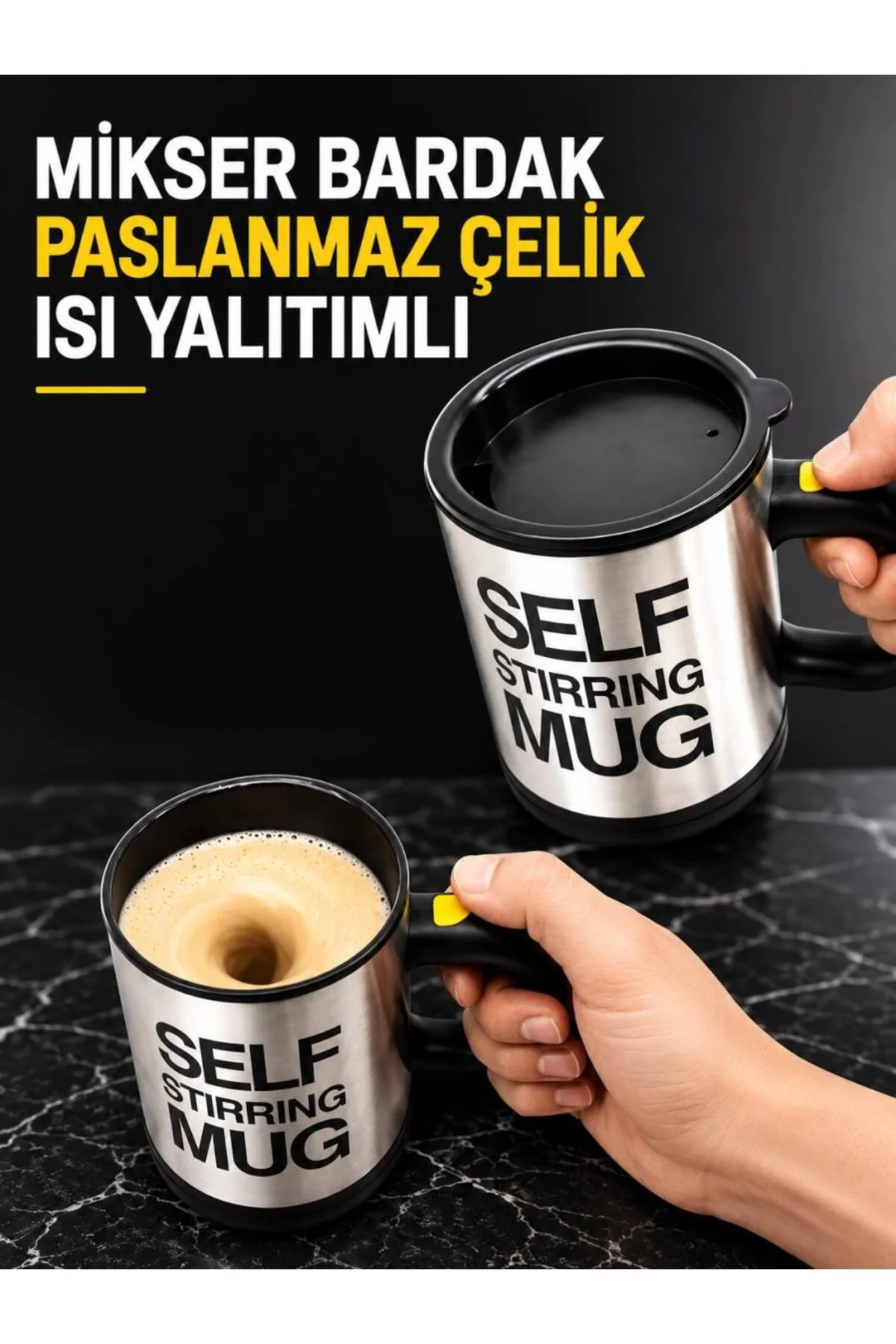 Mikser Bardak Paslanmaz Çelik Isı Yalıtımlı