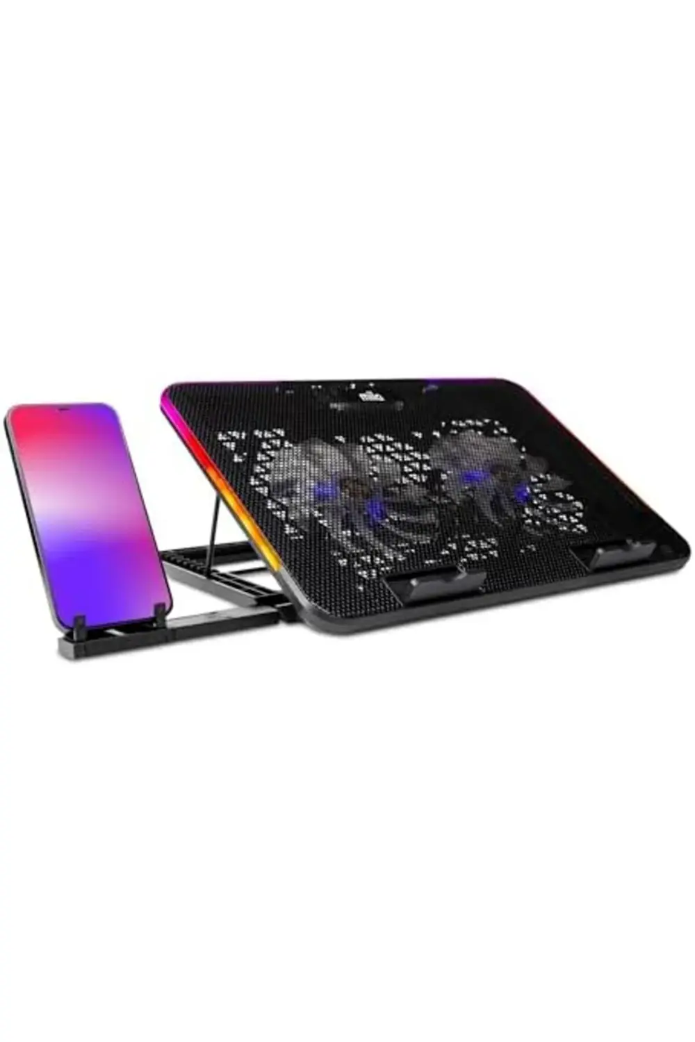 Mila Serisi M2 R-TYPE RGB Işıklı, 2 Büyük Fan, Telefon,2 USB Soğu