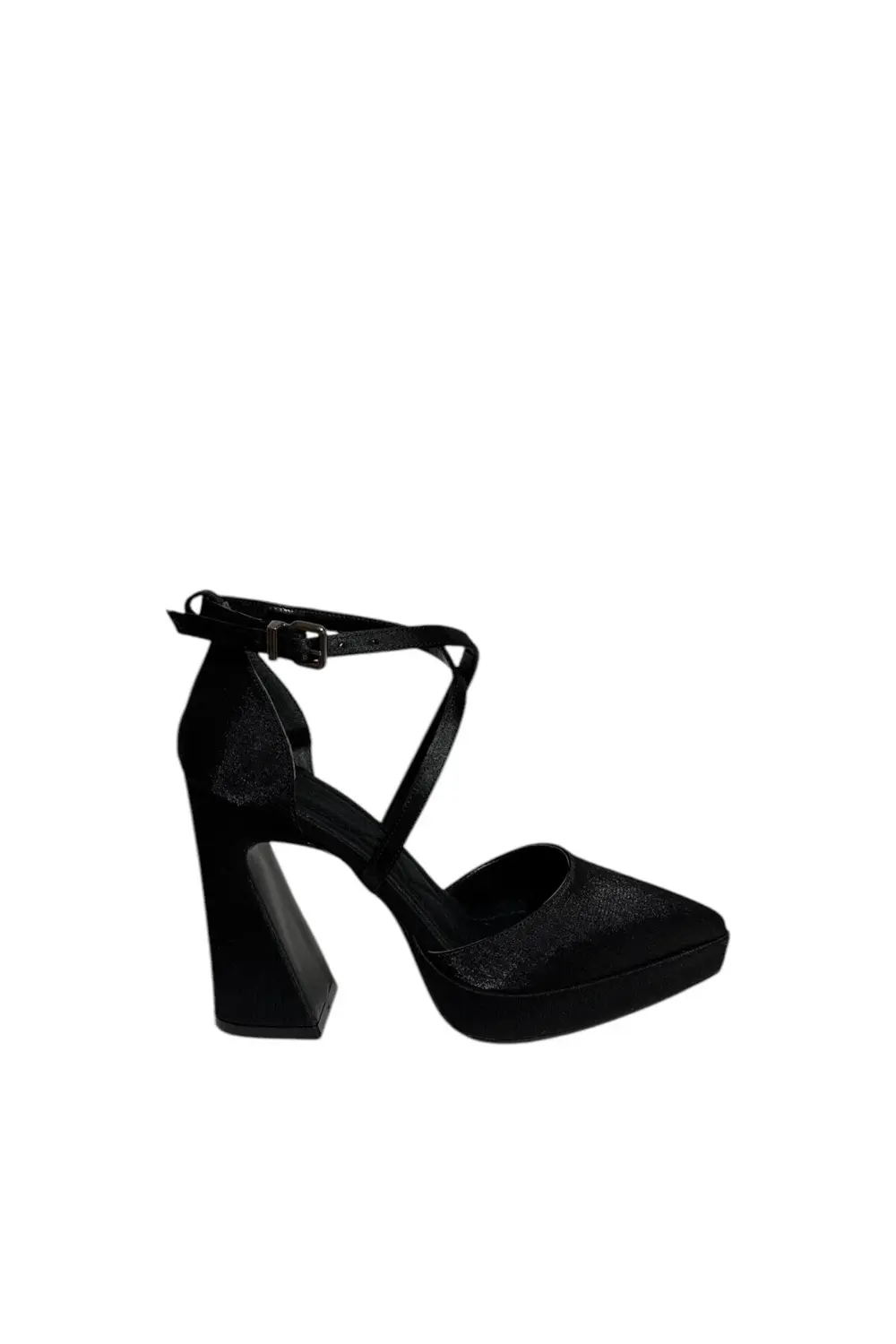 Milano 1202 Kadın Platform Topuklu Saten Ayakkabı (Yaz 25)