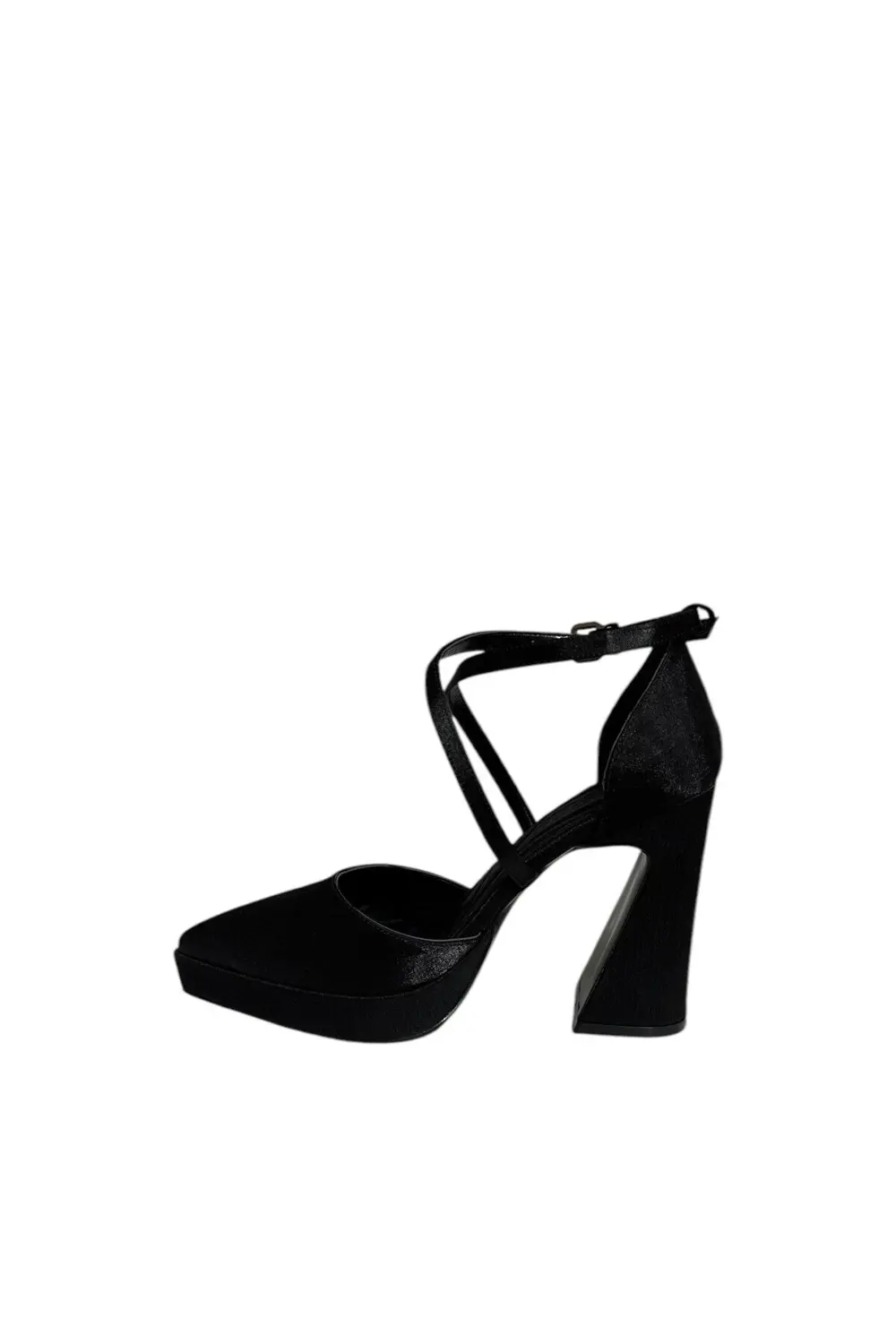 Milano 1202 Kadın Platform Topuklu Saten Ayakkabı (Yaz 25)