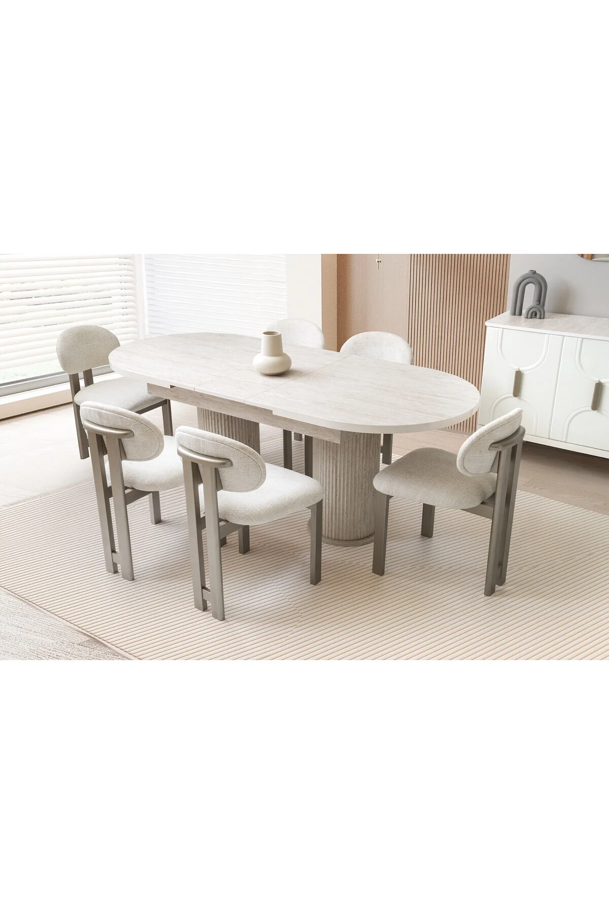 MİLANO AÇILIR MDF MASA+6 SANDALYE Fiyatı, Yorumları ve Özellikleri