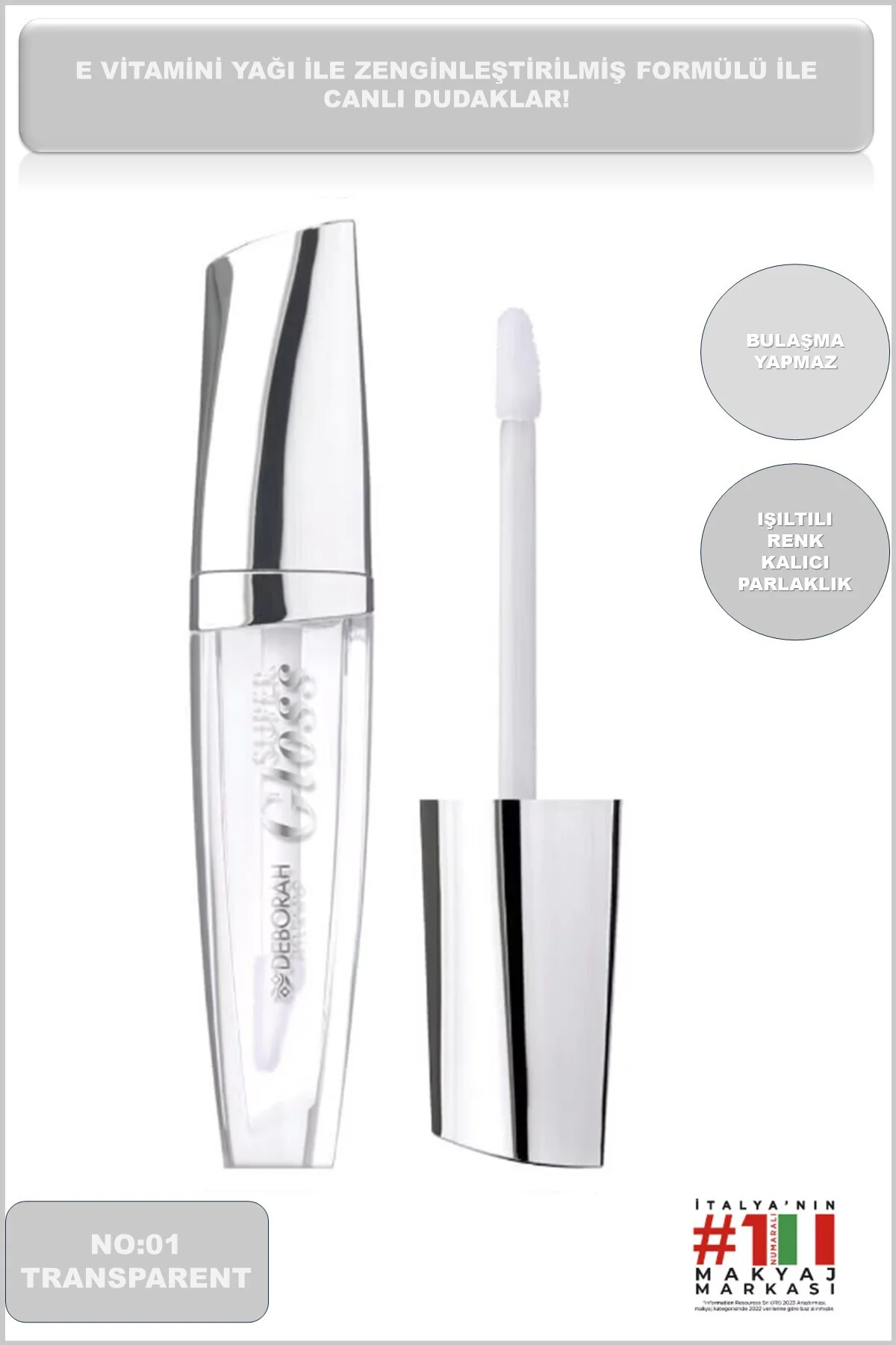 Milano Transparent No: 01 Dolgunlaştırıcı Etkili Super Gloss