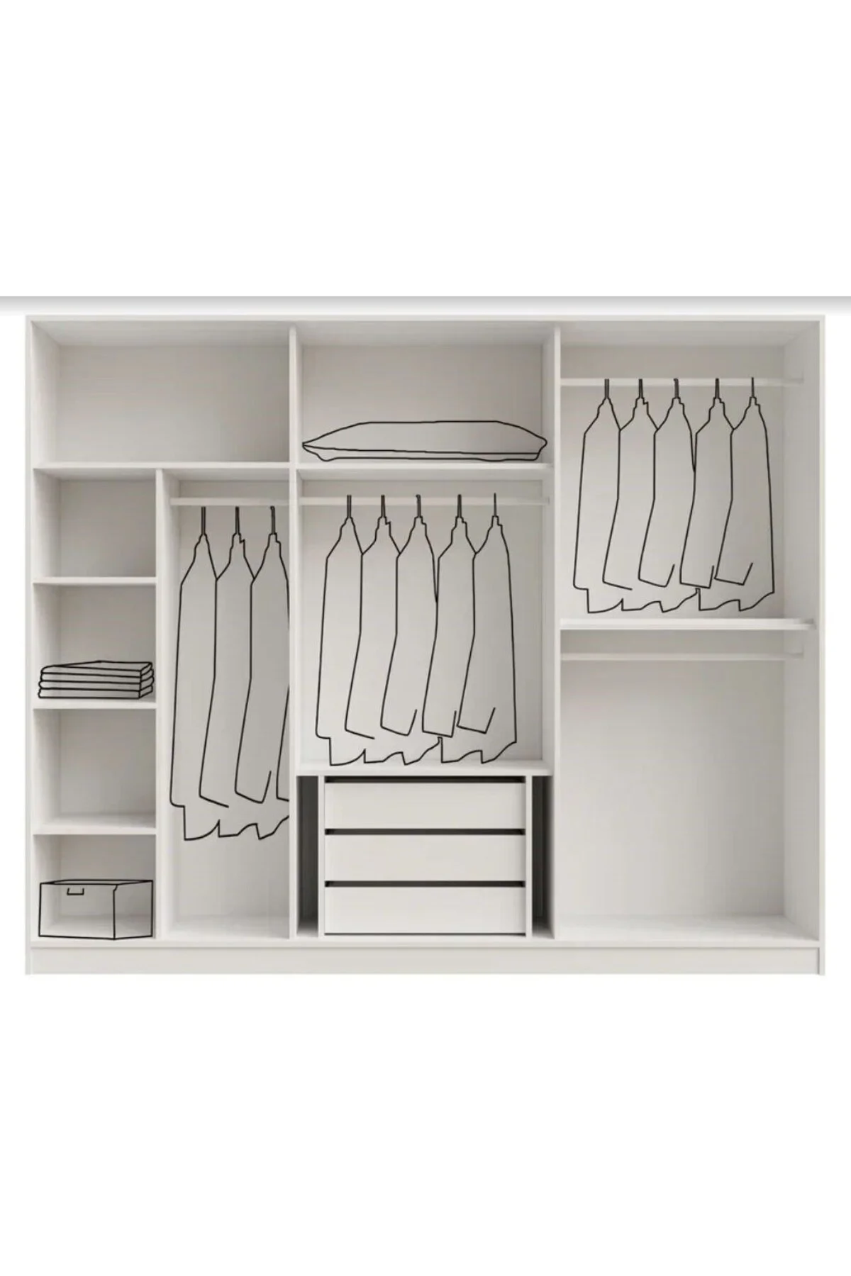 MİLENYUM MDF 6 KAPILI DOLAP MİLENYUM MDF 6 KAPILI DOLAP