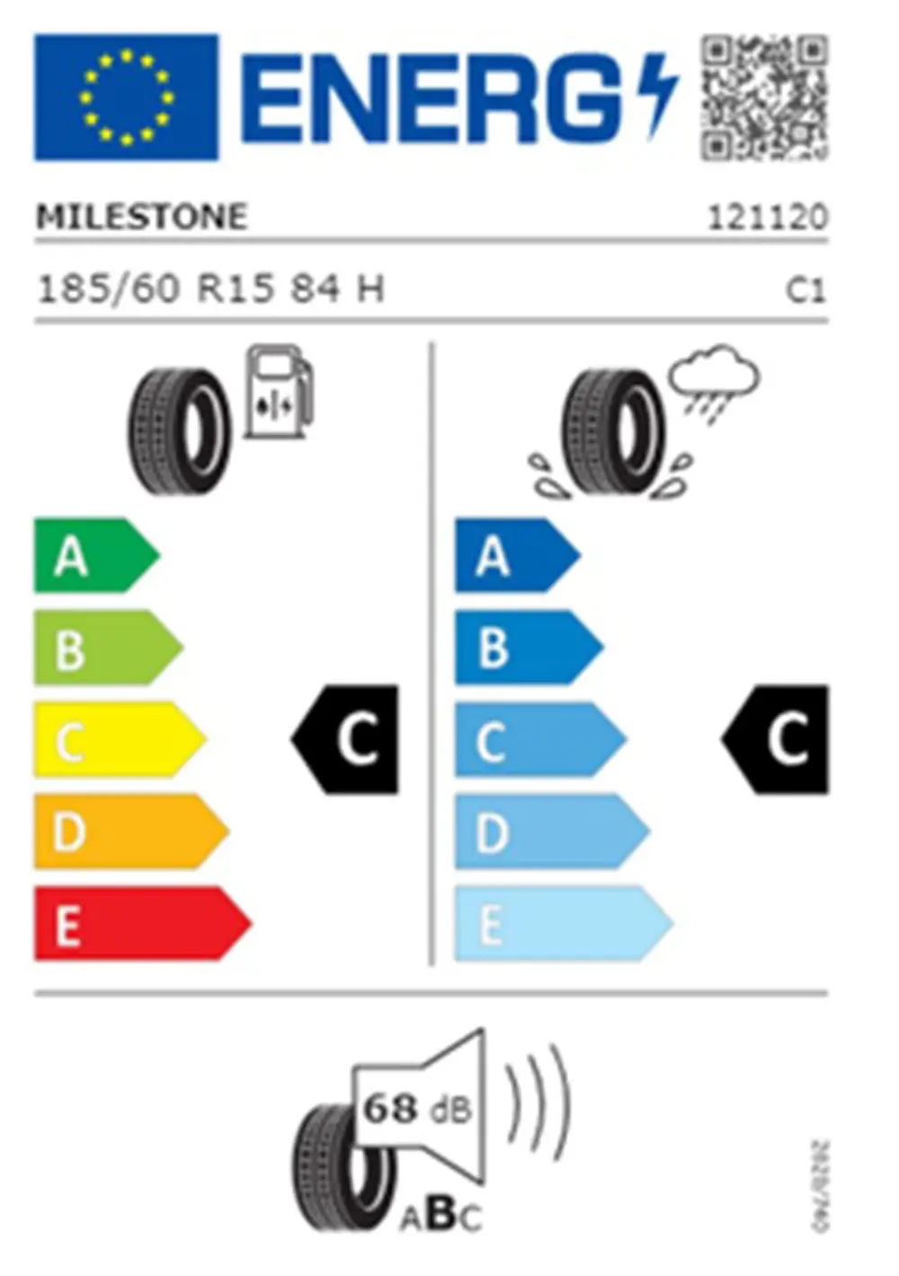 Milestone 185/60 R15 TL 84H CARMILE Yaz Lastiği (Üretim Tarihi:20
